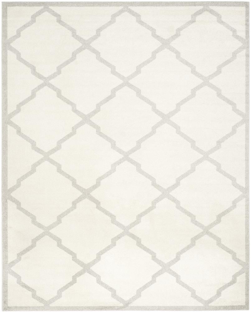 Safavieh AMT421E-10 Lowell 10 x 14 (ft) Loomed Polypropylene Beige/Light Gray Rectangular Indoor/Outdoor Trellis Area rug
