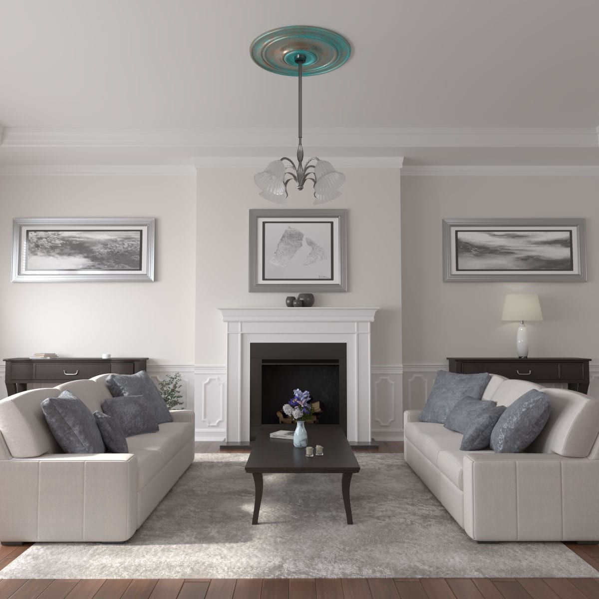Ekena Millwork CM40CLCGS Ceiling-Medallions - View #4
