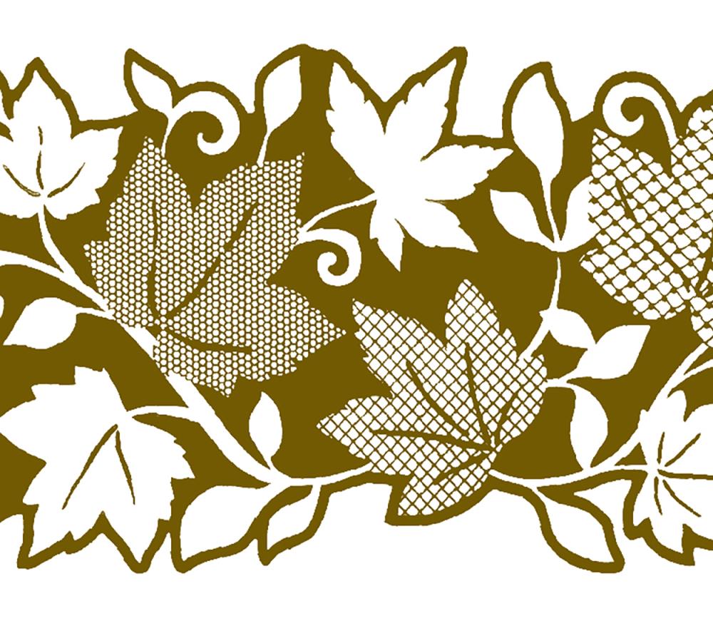 Dundee Deco MG-LU-B6002A 4-Inches Golden Self-adhesive Wallpaper Border