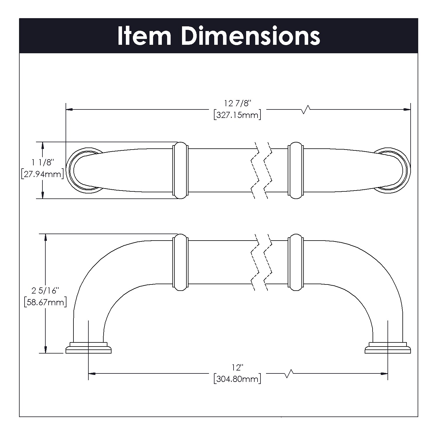 Hickory Hardware K61-15-5B Cabinet-Pulls - View #4