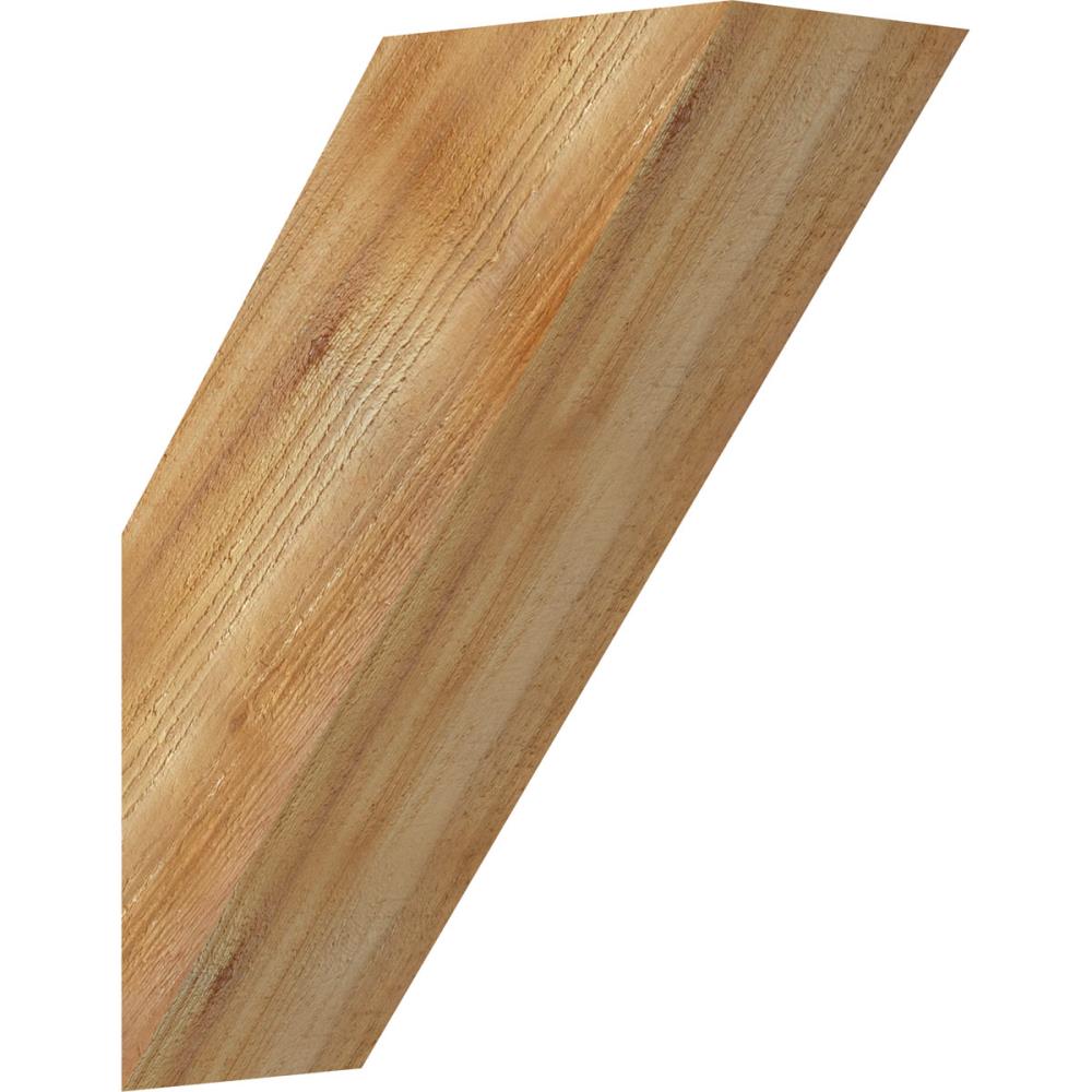 Ekena Millwork BRC06X14X18TRA00RWR 6-in x 14-in x 18-in Western Red Cedar Unfinished Wood Traditional Rough Sawn Knee Brace