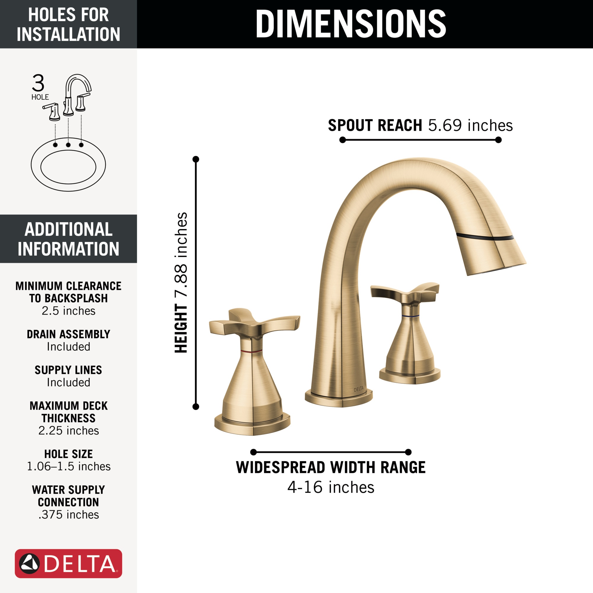 Delta 357756-CZPD-PR-DST Lavatory-Faucets - View #3