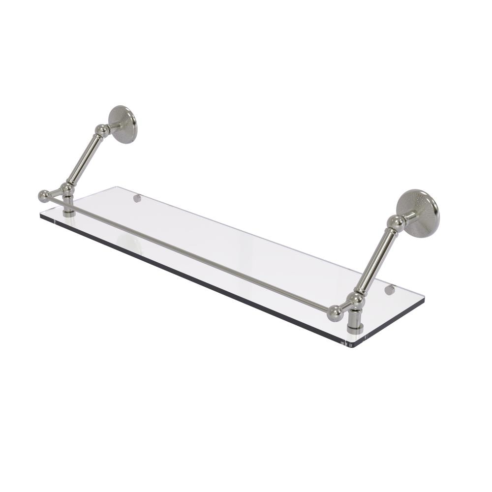 Allied Brass PMC-1-30-GAL-SN Prestige Monte Carlo Satin Nickel Wall mount Bathroom Shelf ( 30-in x 8-in x 8-in )