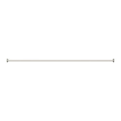 Zenna Home NeverRust 41-in to 72-in Nickel Fixed Single Straight Shower Rod Zenna Home NeverRust 41-in to 72-in Nickel Fixed Single Straight Shower Rod