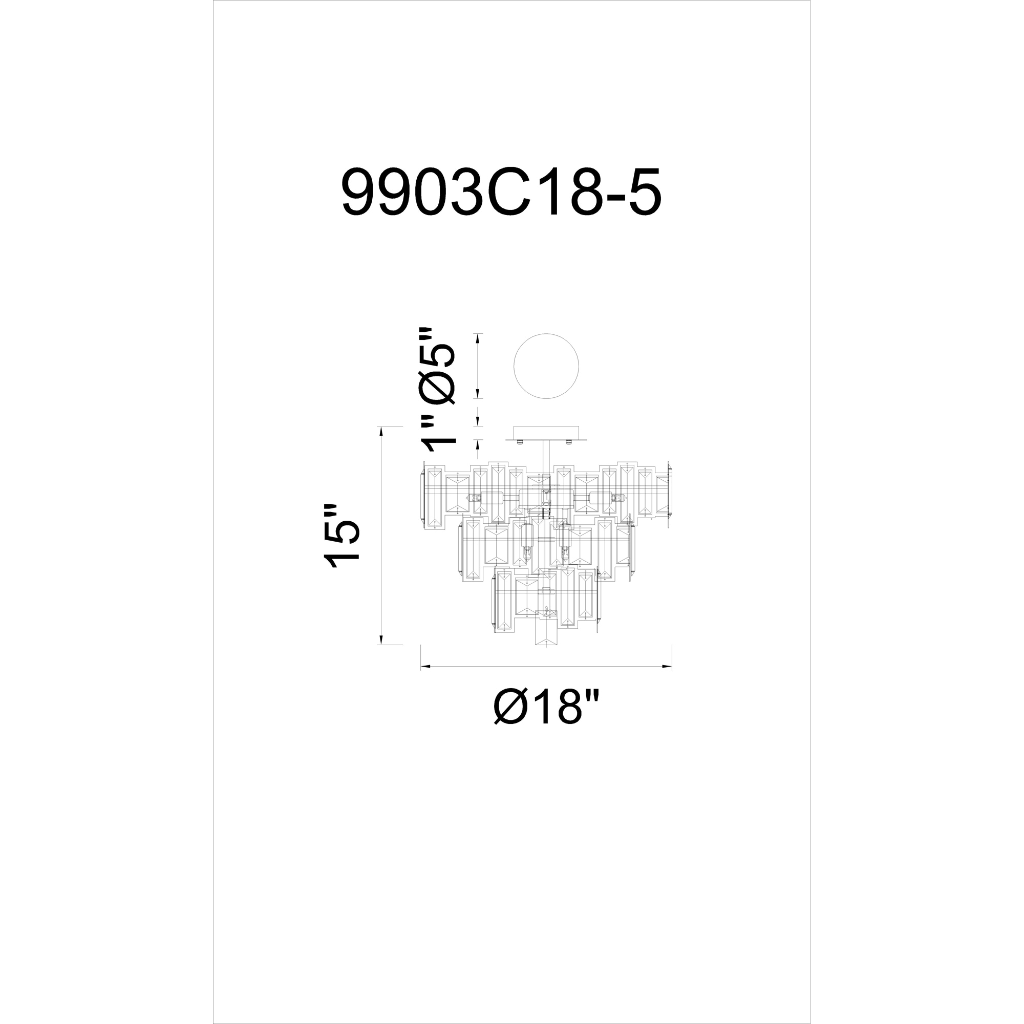 CWI Lighting 9903C18-5-193 flushmounts - View #8