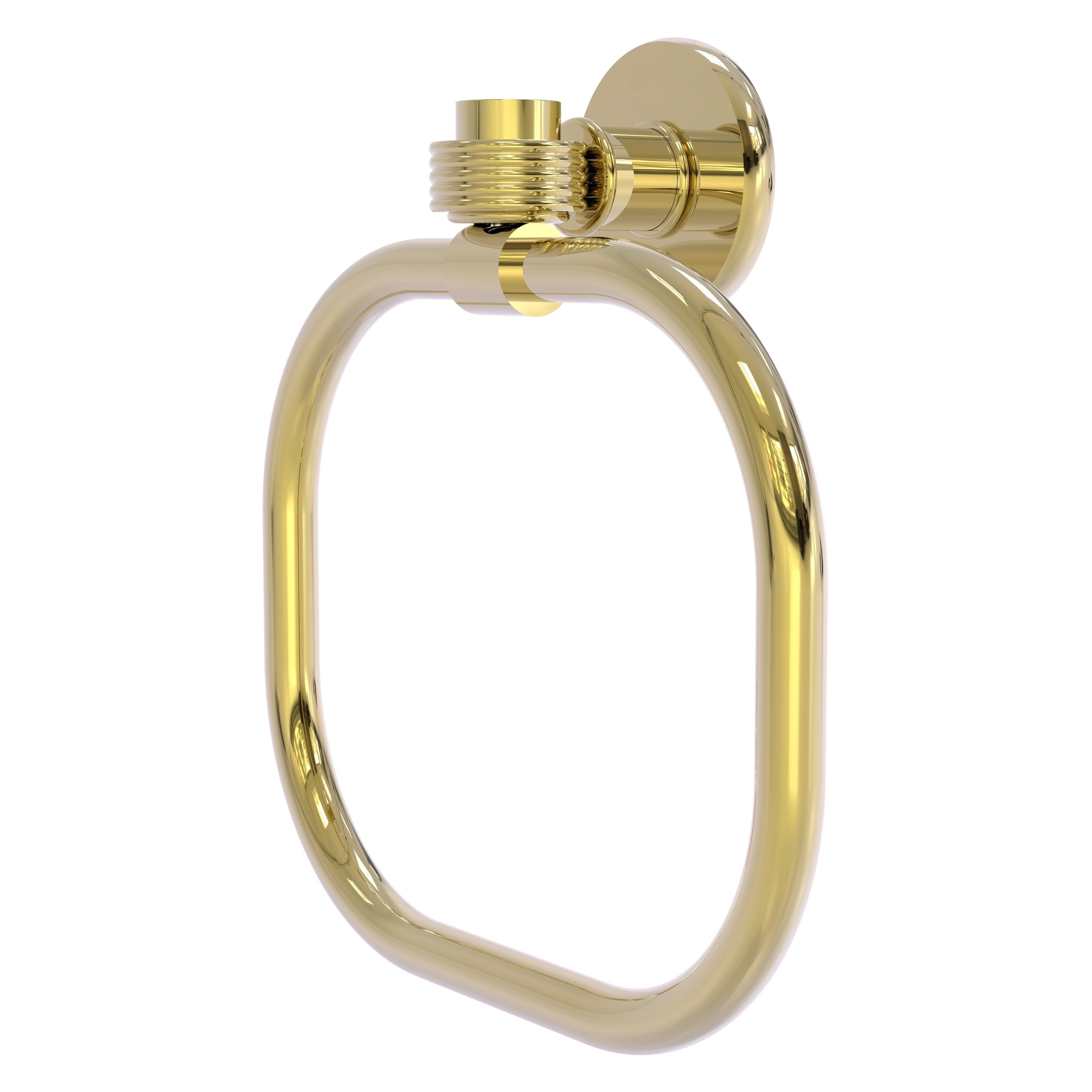 Allied Brass 2016G-UNL Continental Unlacquered Brass Wall mount Single Towel Ring