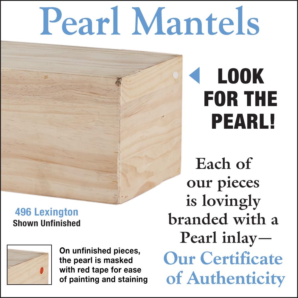 Pearl Mantels 496-60 Mantel-Shelves - View #3