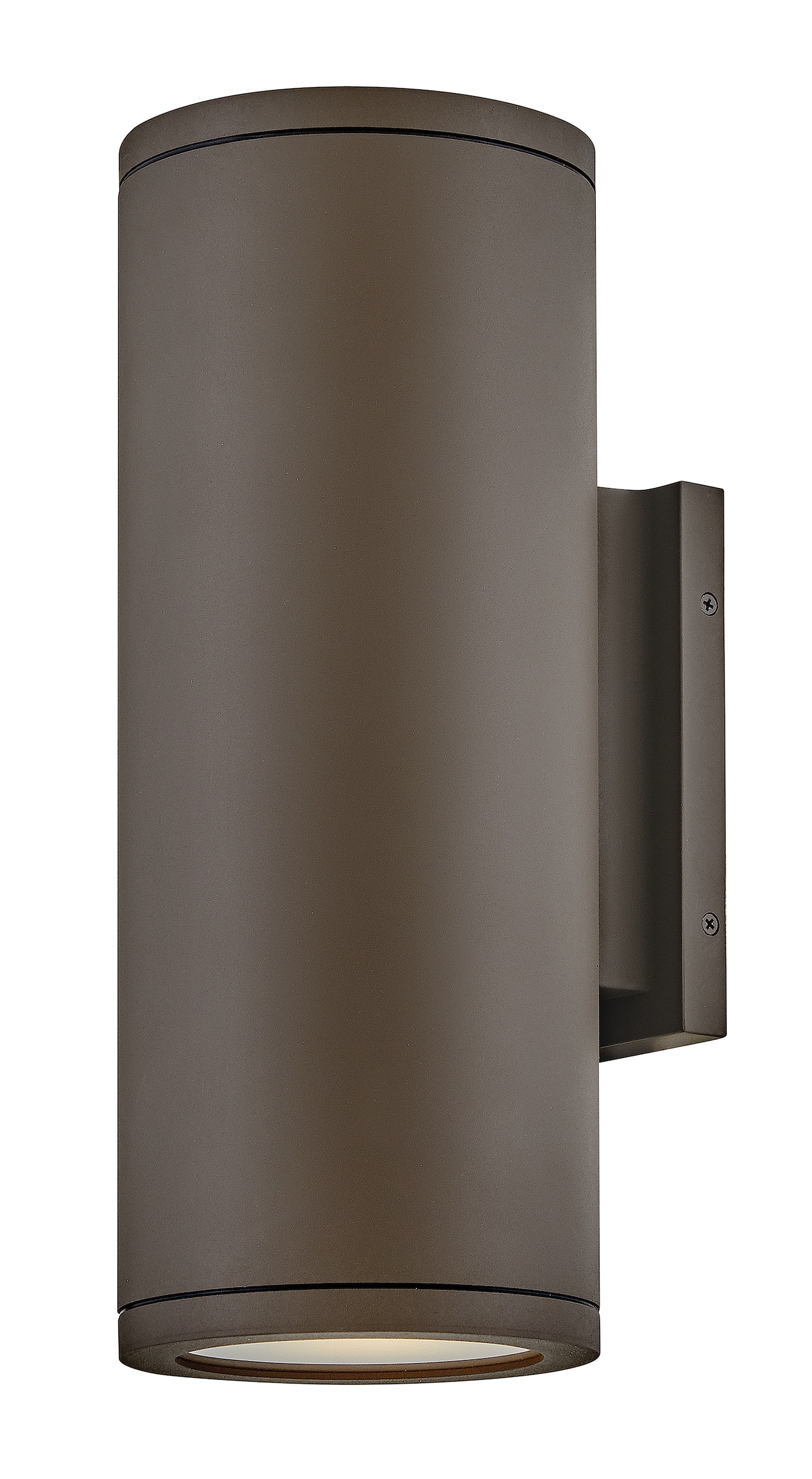 Hinkley 13595AZ-LL Silo 2 -Light 16-in H Satin Bronze Hardwired Outdoor Wall Light