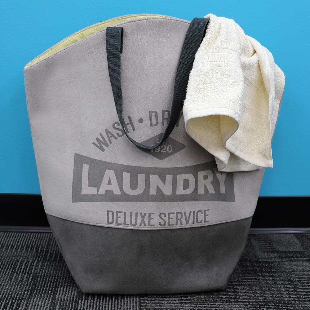 Danya B Army Canvas Laundry Bucket