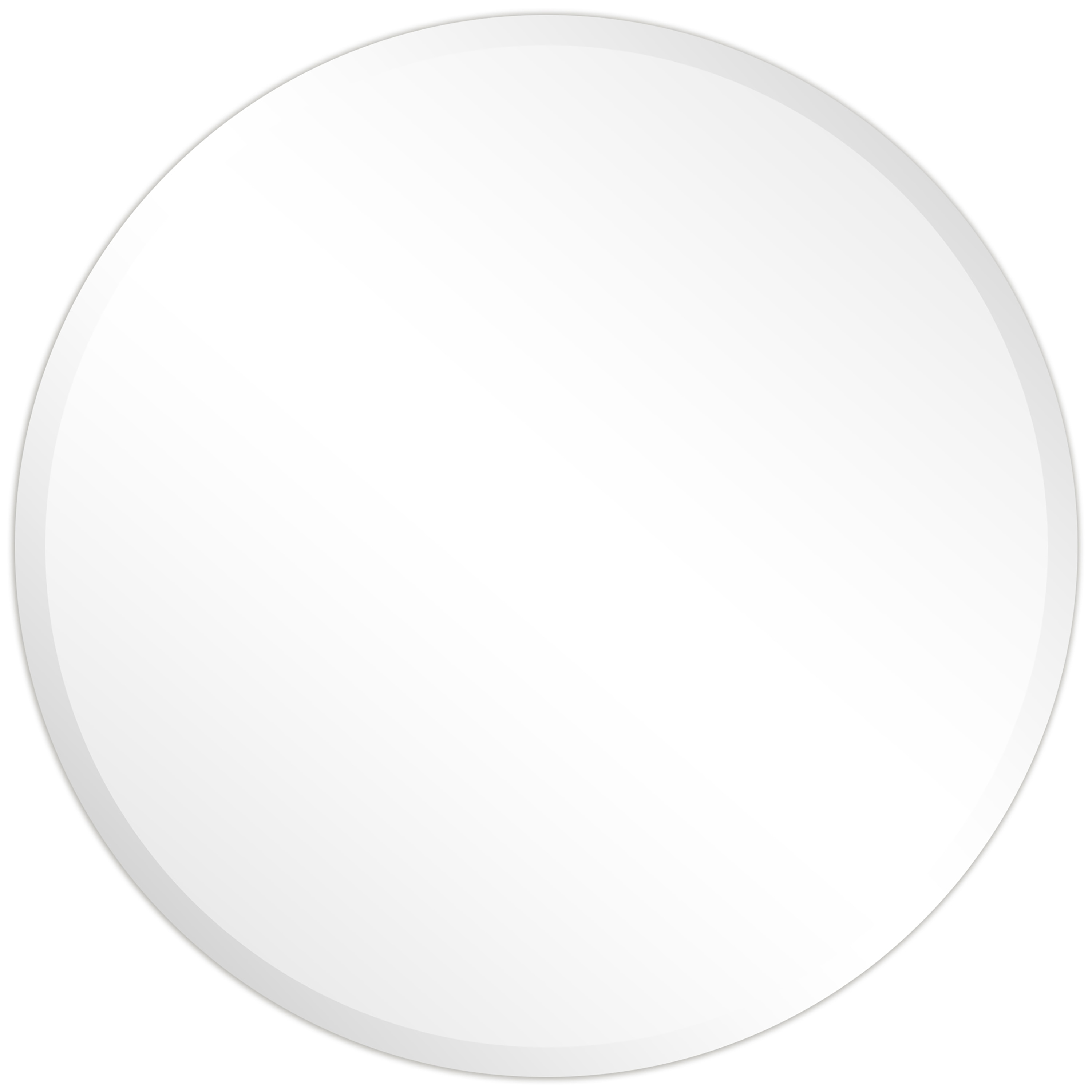 Empire Art Direct FLM-10030-3030 A round wall mirror 30-Inches W x 30-Inches H Round Clear Beveled Frameless Wall Mirror