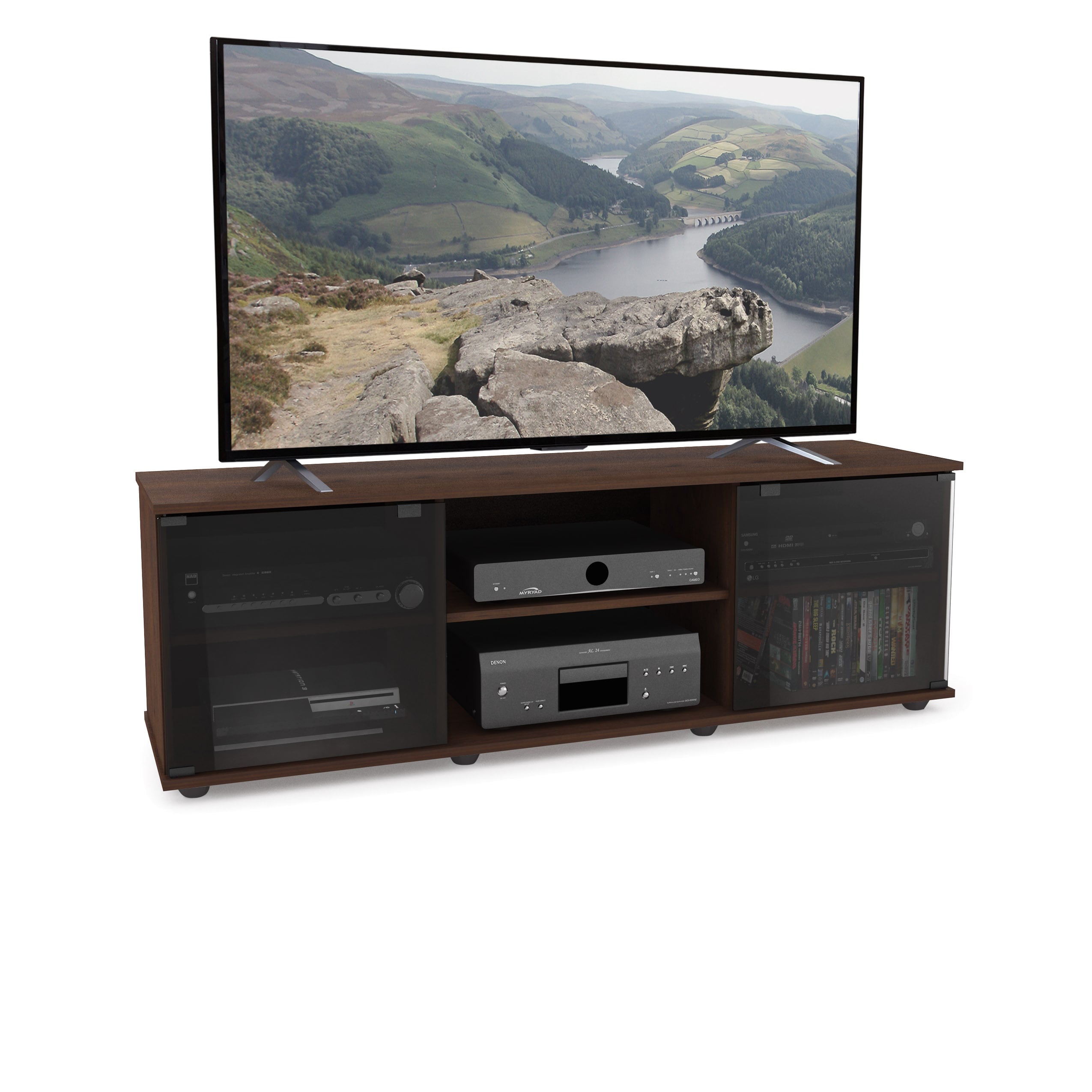 CorLiving FB-2607 Fiji Modern/Contemporary Urban Maple TV stand ( Accommodates TVs more than 70-in )