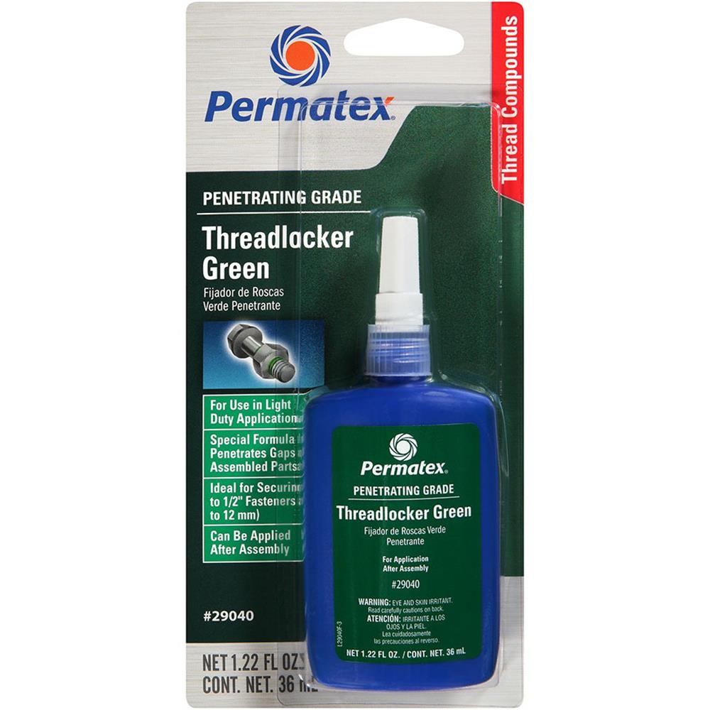 Permatex CW79645  29040 Penetrating Grade Threadlocker Tube, Green- 36 ml