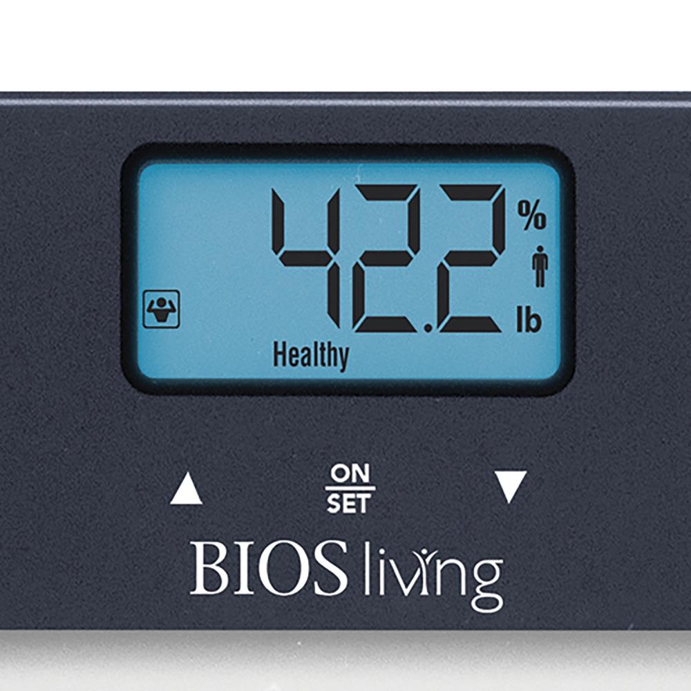 Bios Medical 396-lb Digital Black Bathroom Scale in the Bathroom Scales  department at