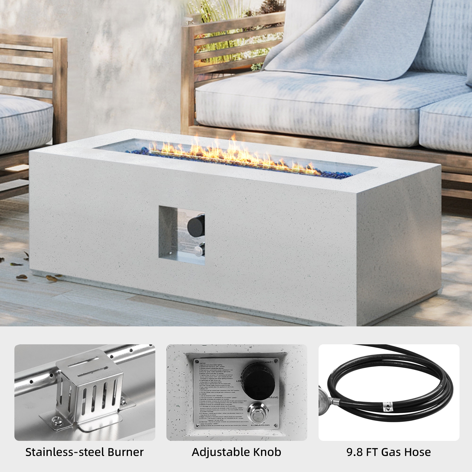 UPHA 42SMS-CFX-MB-WST Outdoor-Gas-Firepits - View #4