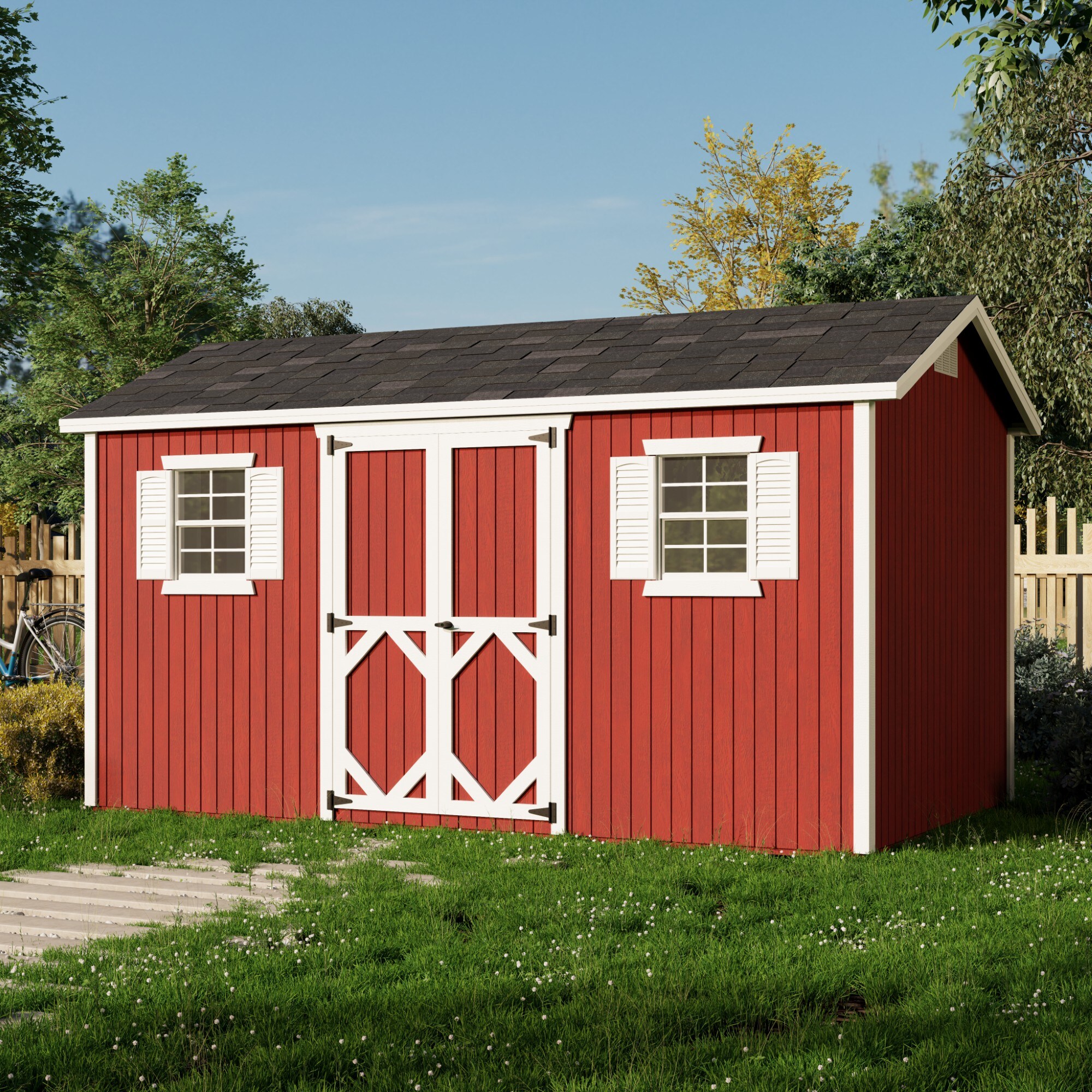 Little Cottage Co 8X14 CWS-PC Wood-Storage-Buildings - View #2