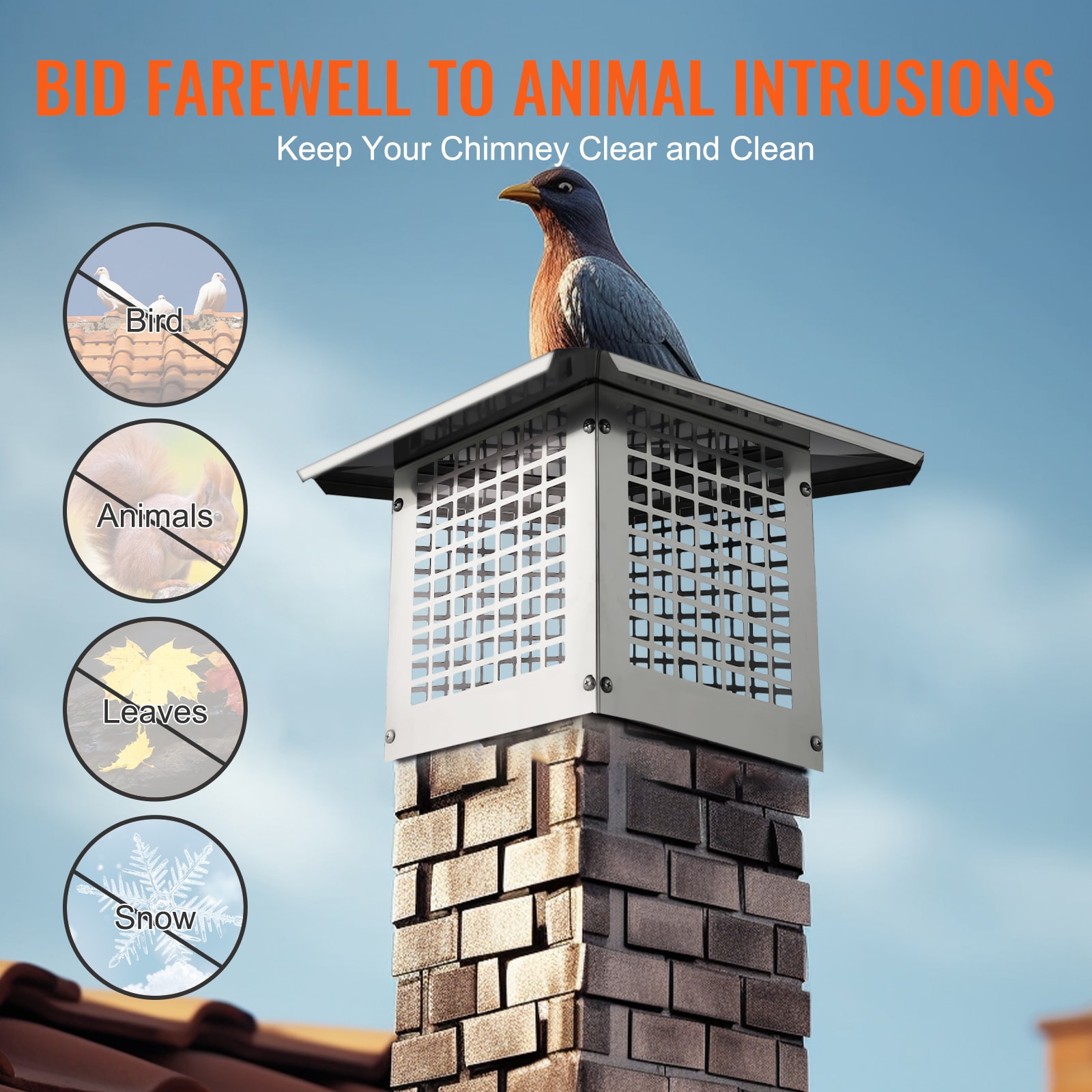 VEVOR BXGFXPDYDGYSKQNL5V0 Chimney-Cap - View #6