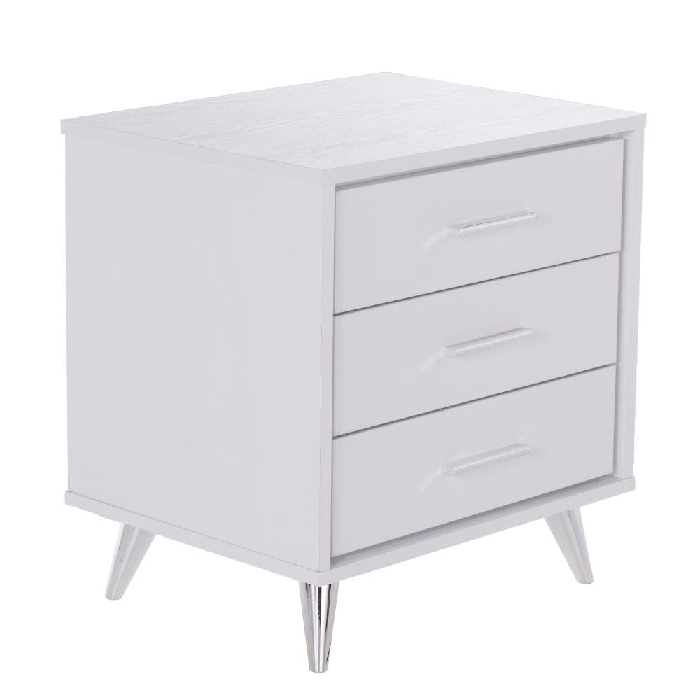 Boston Loft Furnishings ATG2486HF Aleck White Nightstand