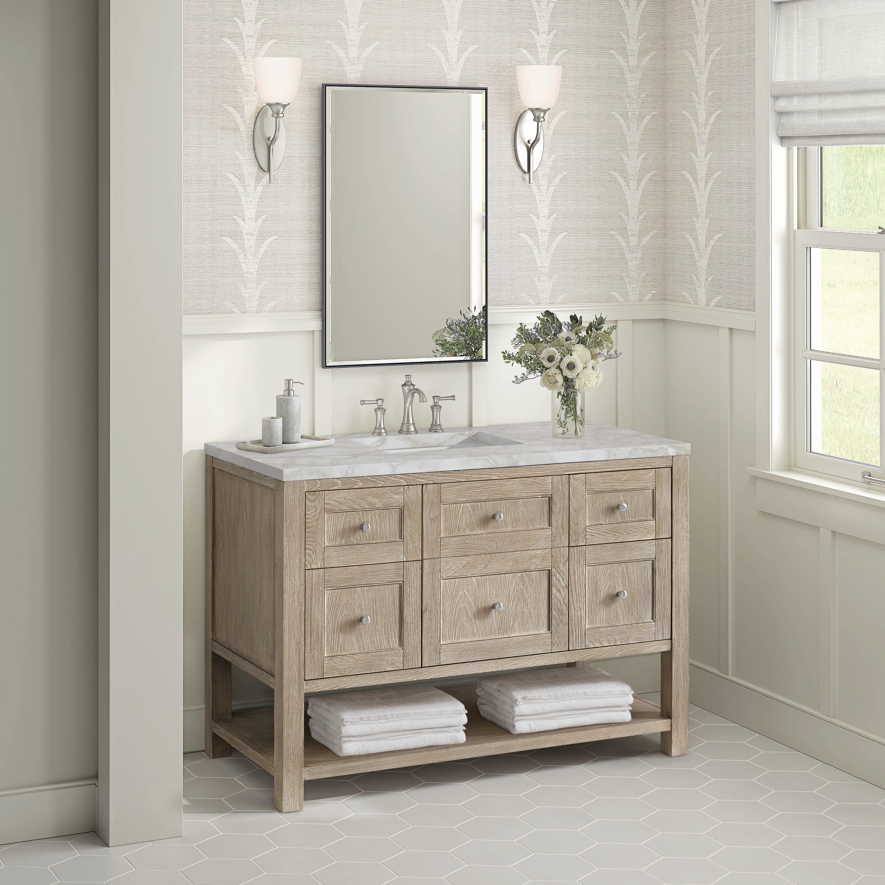 James Martin Vanities 330-V48-WWO-3VSL Bath-Vanity-Combo - View #3