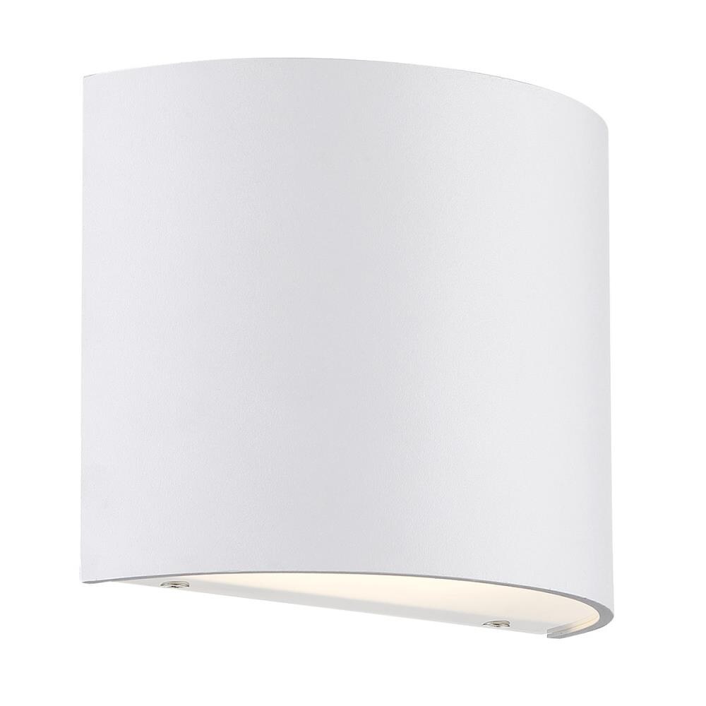 dweLED WS-30907-WT Pocket 7-in W 1 -Light Matte White Integrated LED Wall Sconce