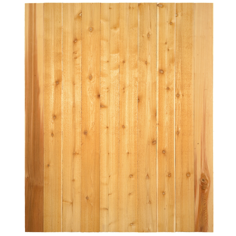 5/8-in x 6-in x 6-ft Western Red Cedar Flat-top Fence Picket in the ...