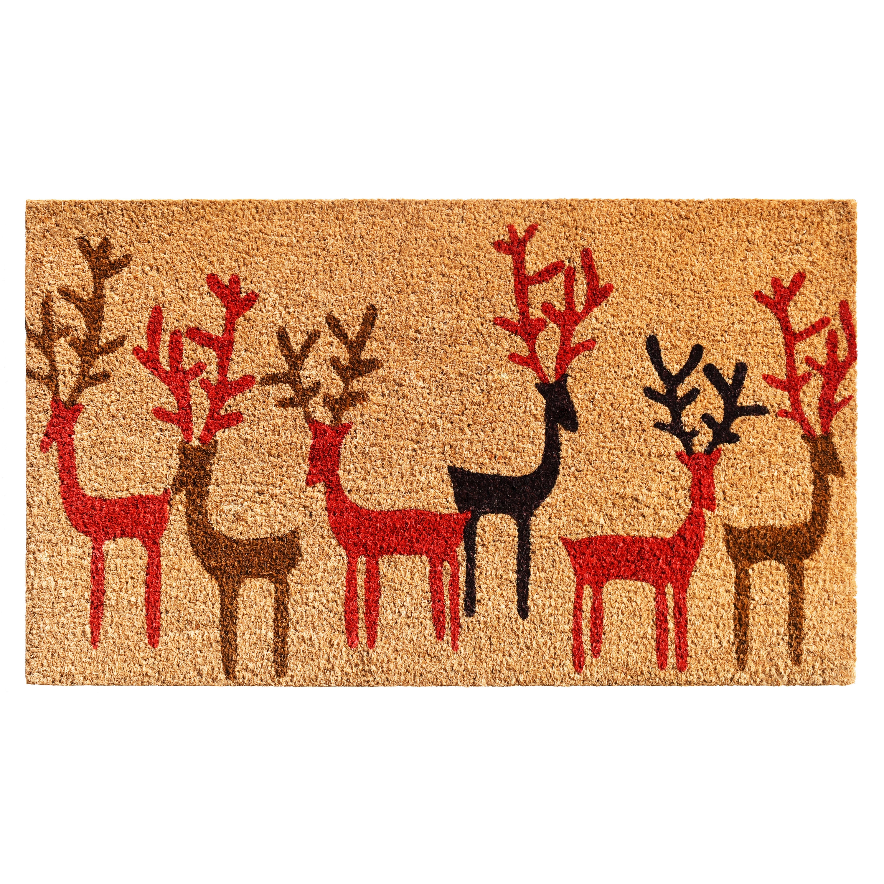 Callowaymills 121081729R 1-ft x 2-ft Multi Coir/Vinyl Rectangular Indoor or outdoor Decorative Winter Door mat