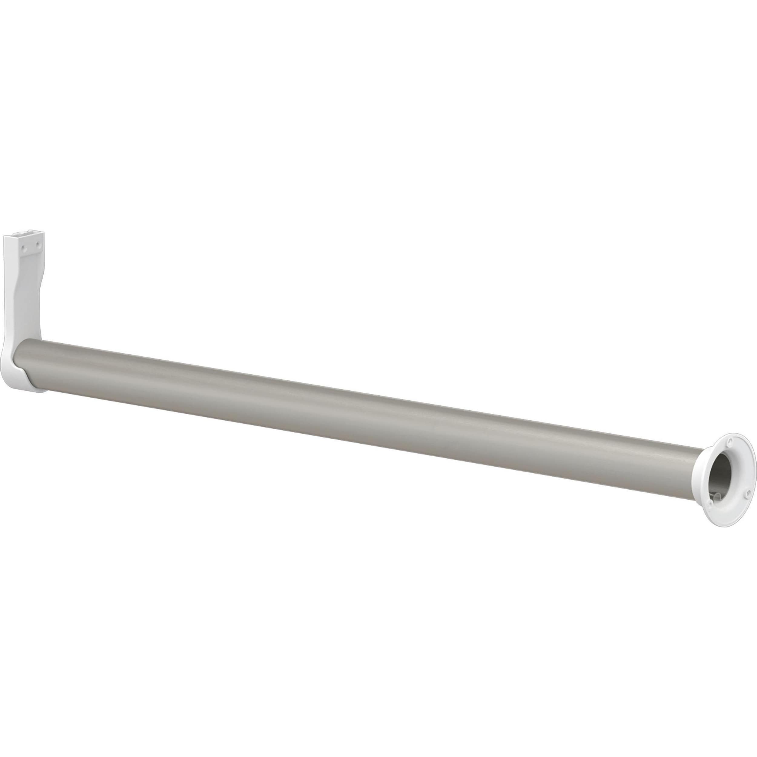 Closets by Liberty HS0100W-RW-24 24-in L x 2.48-in H Metal Closet Rod with Hardware