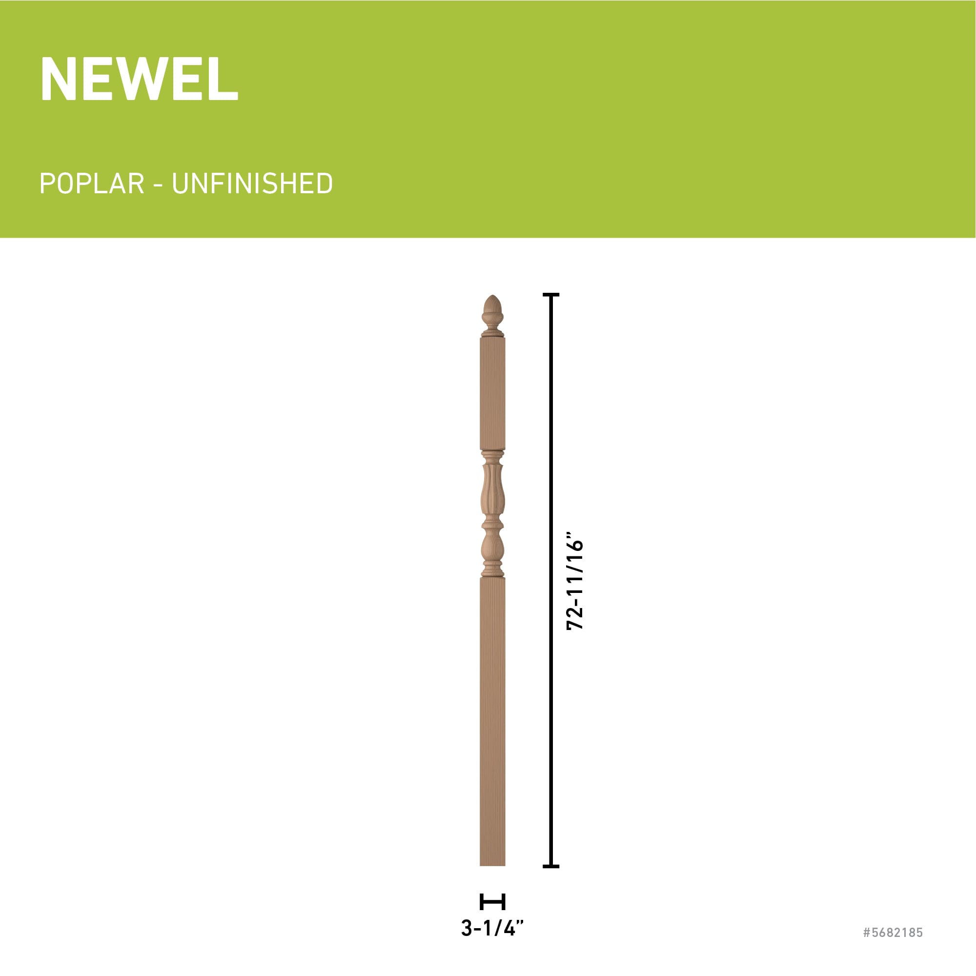L.J. Smith Stair Systems LJB-3946-P Interior-Stairpart-Newel-Posts - View #3