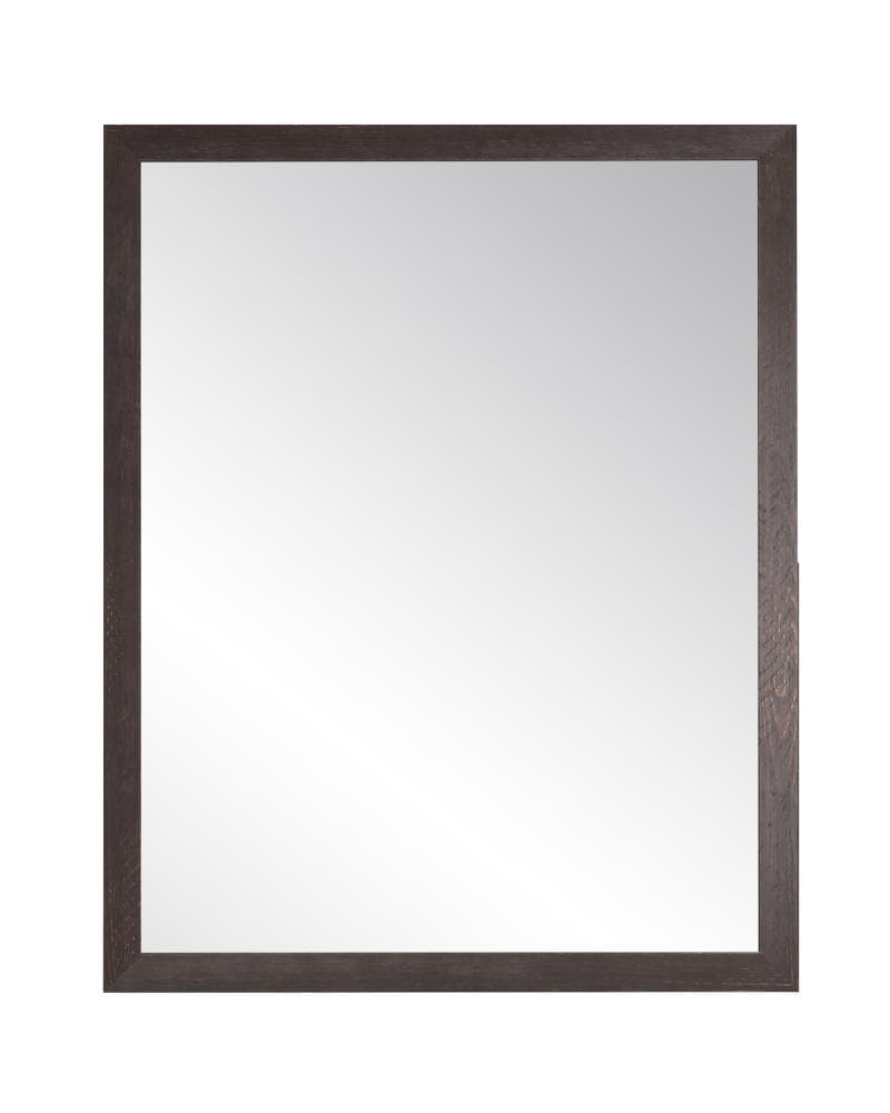 BrandtWorks BM076S 19.5-Inches W x 29.5-Inches H Rectangle Espresso/Weathered Framed Wall Mirror