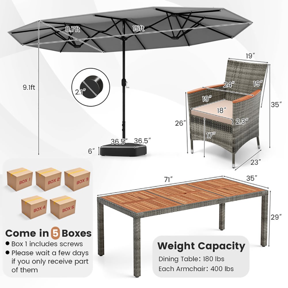 CASAINC CA-72AGB5 Patio-Dining-Sets - View #4