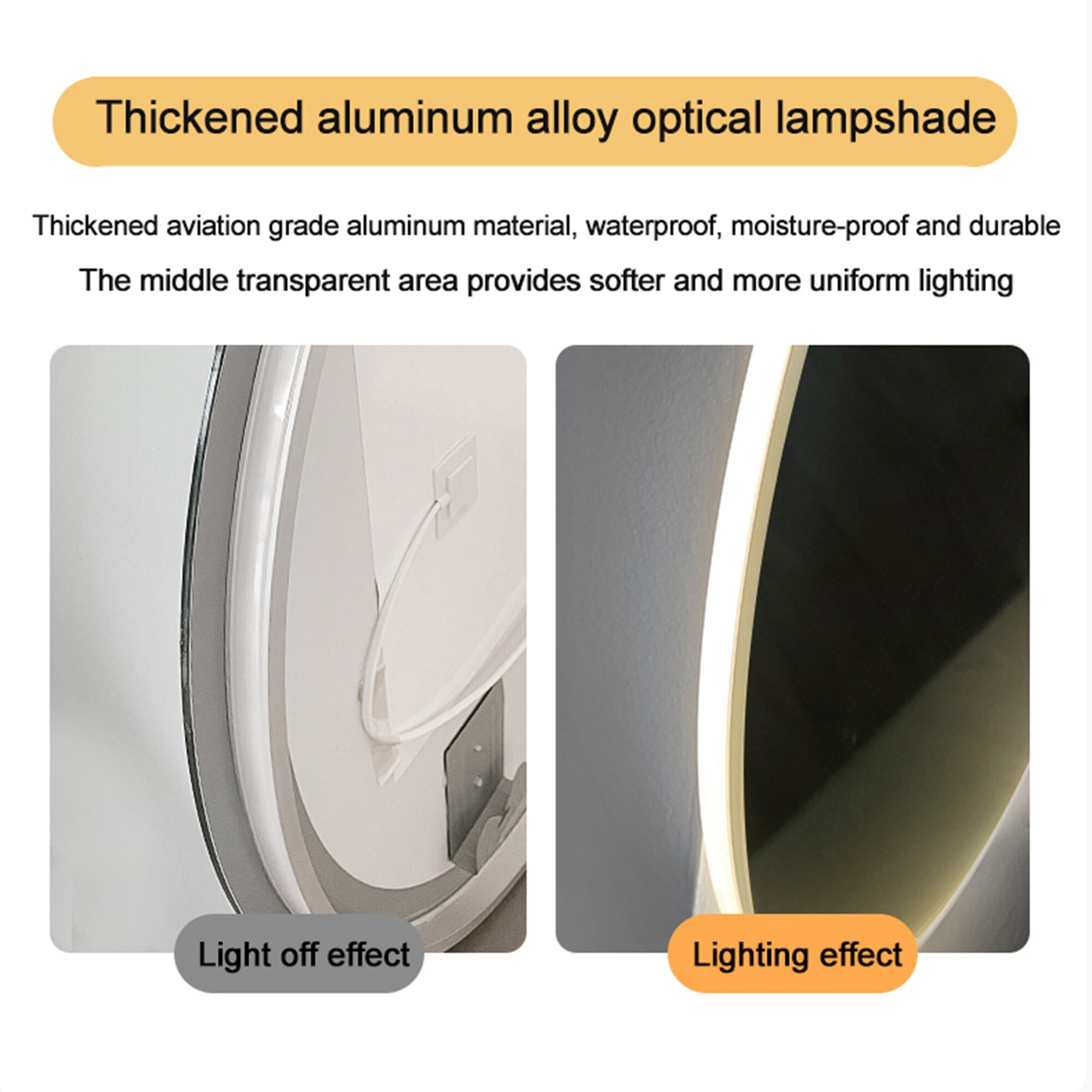 Bybafun YE3600011 Framed-Bath-Mirrors - View #9