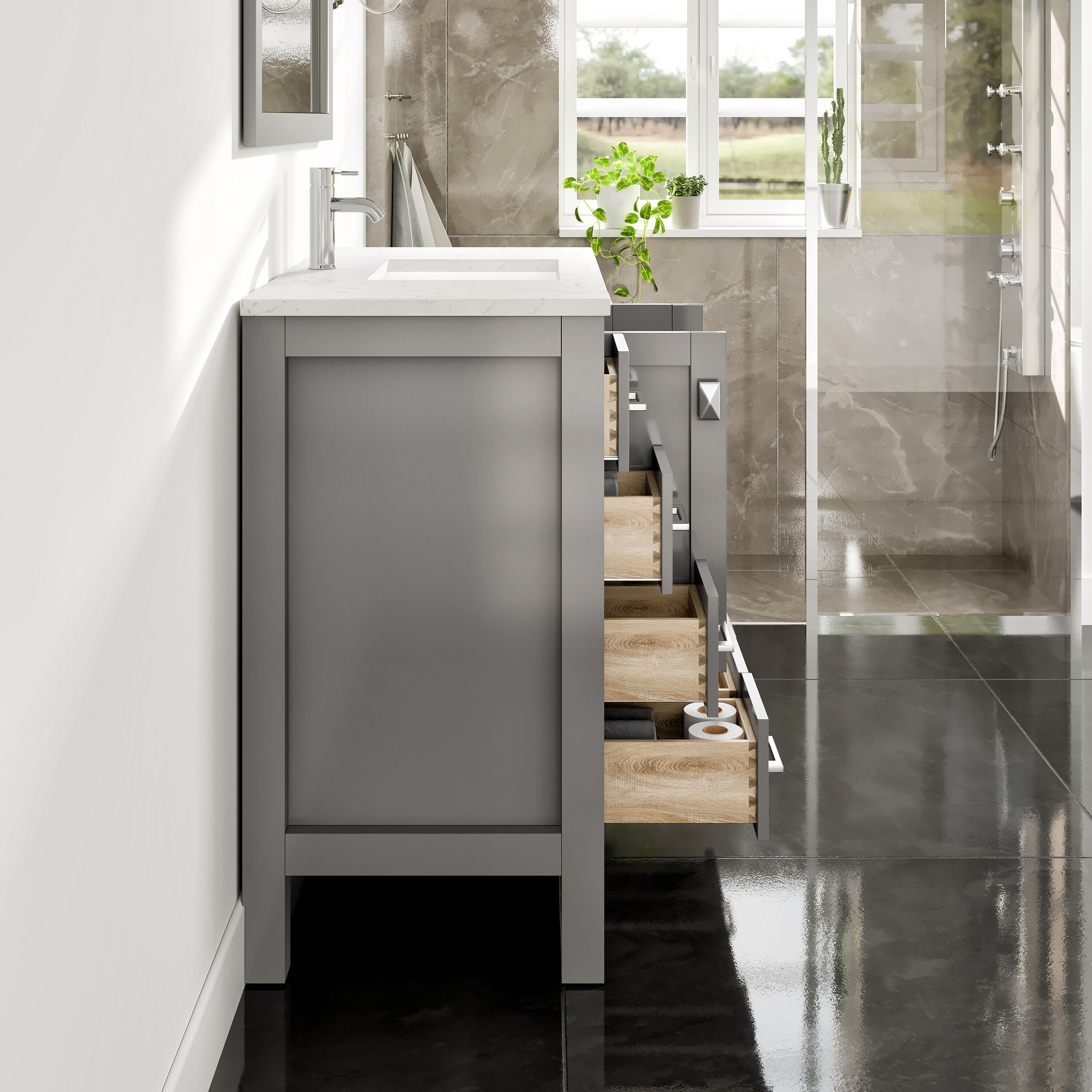 Eviva EVVN411-36X18GQ Bath-Vanity-Combo - View #5