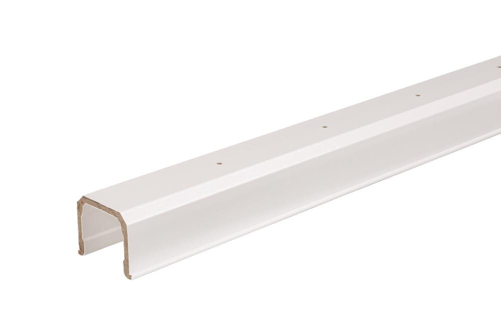 TimberTech TCUBULKBR6W Classic Composite 5.6-ft L x 2.9-in W x 2.9-in H White Composite Deck Rail