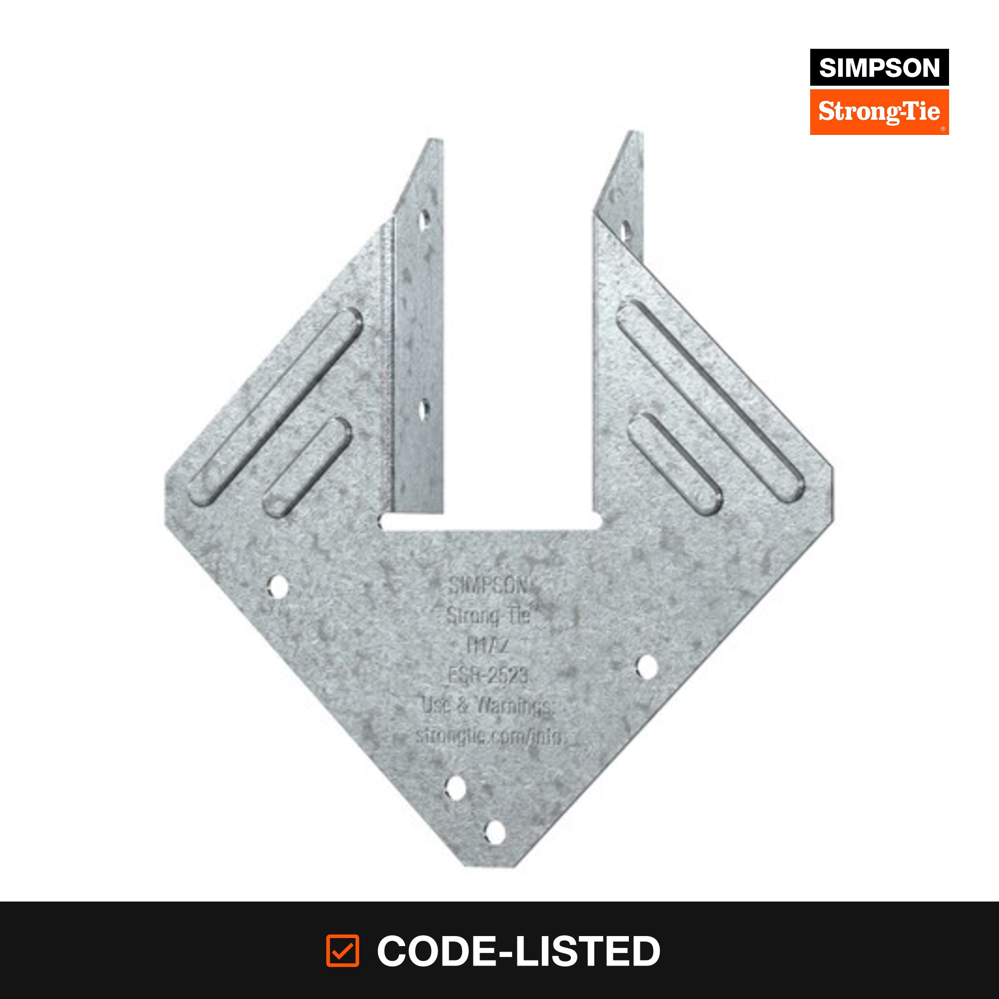 Simpson Strong-Tie H1 5-1/4-in 18 -Gauge ZMAX Steel Rafter tie Wood to wood