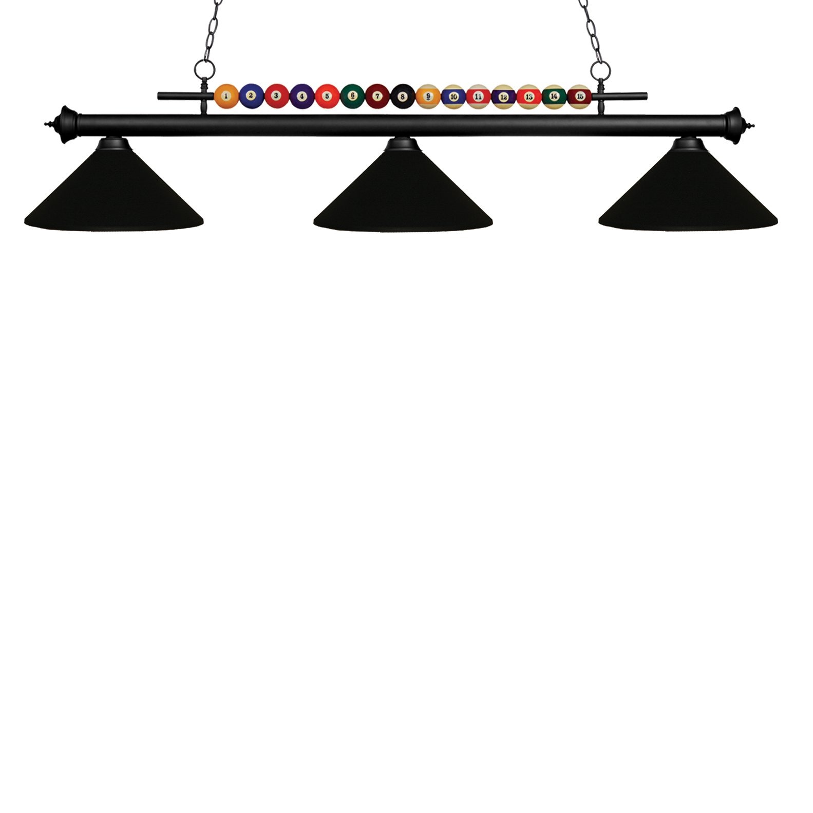 Z-Lite 170MB-MMB Matte black Incandescent Medium base (E-26) Pool Table Lighting