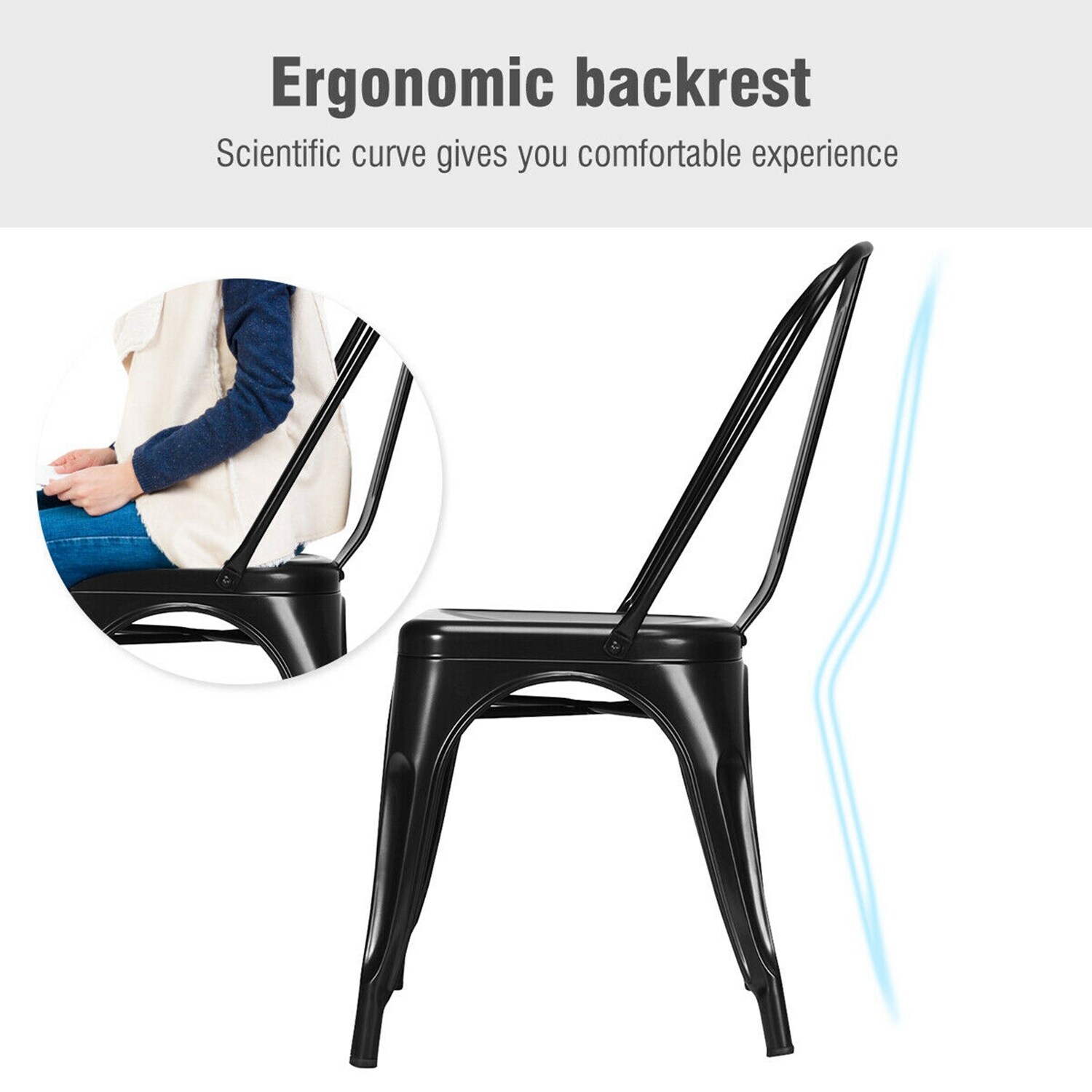 WELLFOR TRX-646AK Dining-Chairs - View #12