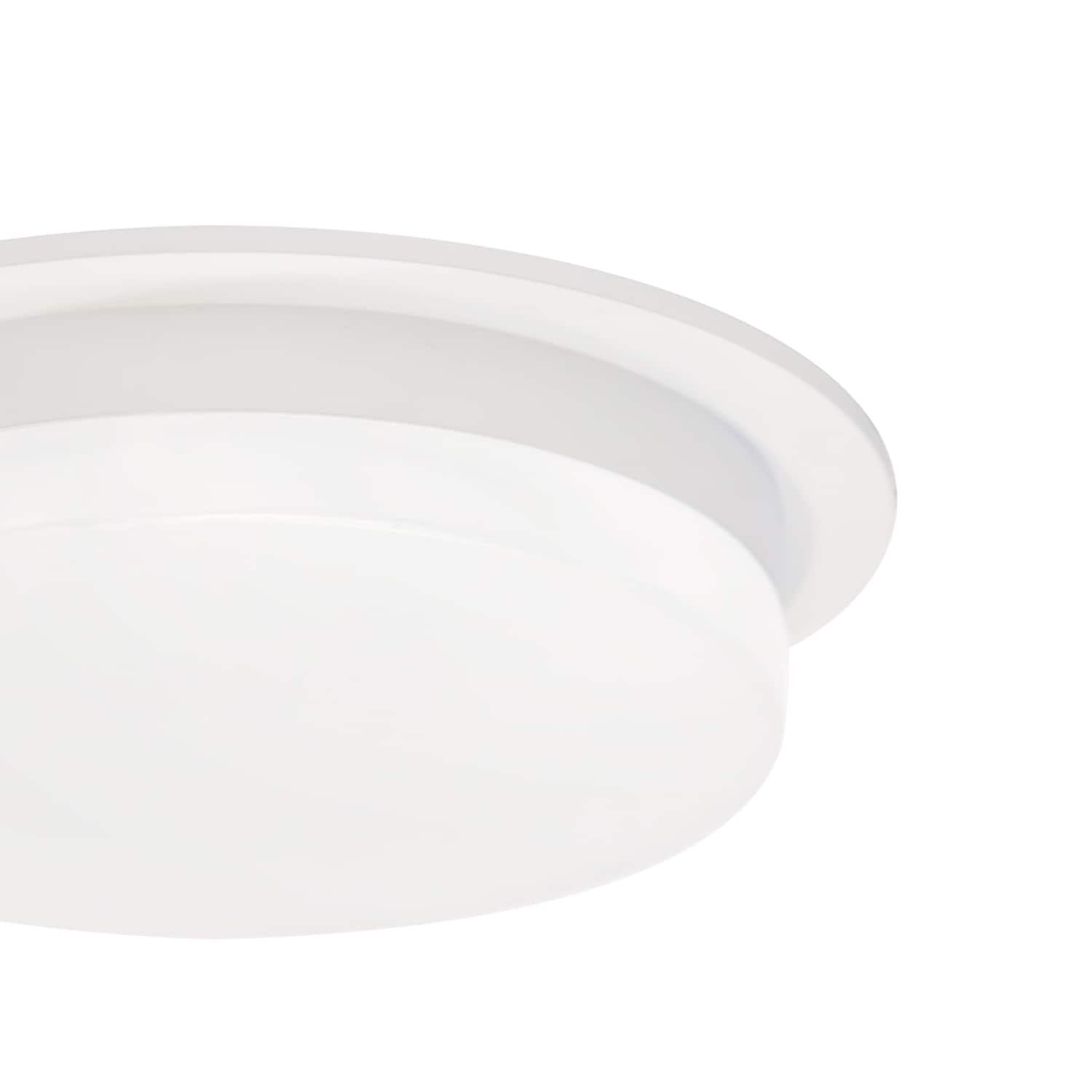 Stockton Slim White Aluminum LED Flush Mount for Indoor/Outdoor