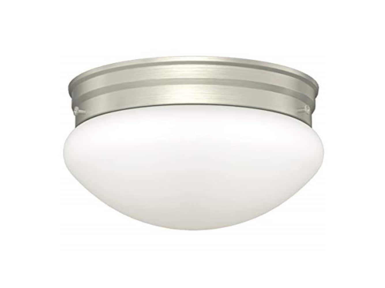 Classic Lighting 432018 1 -Light 7.5-in Satin Nickel Flush Mount Light