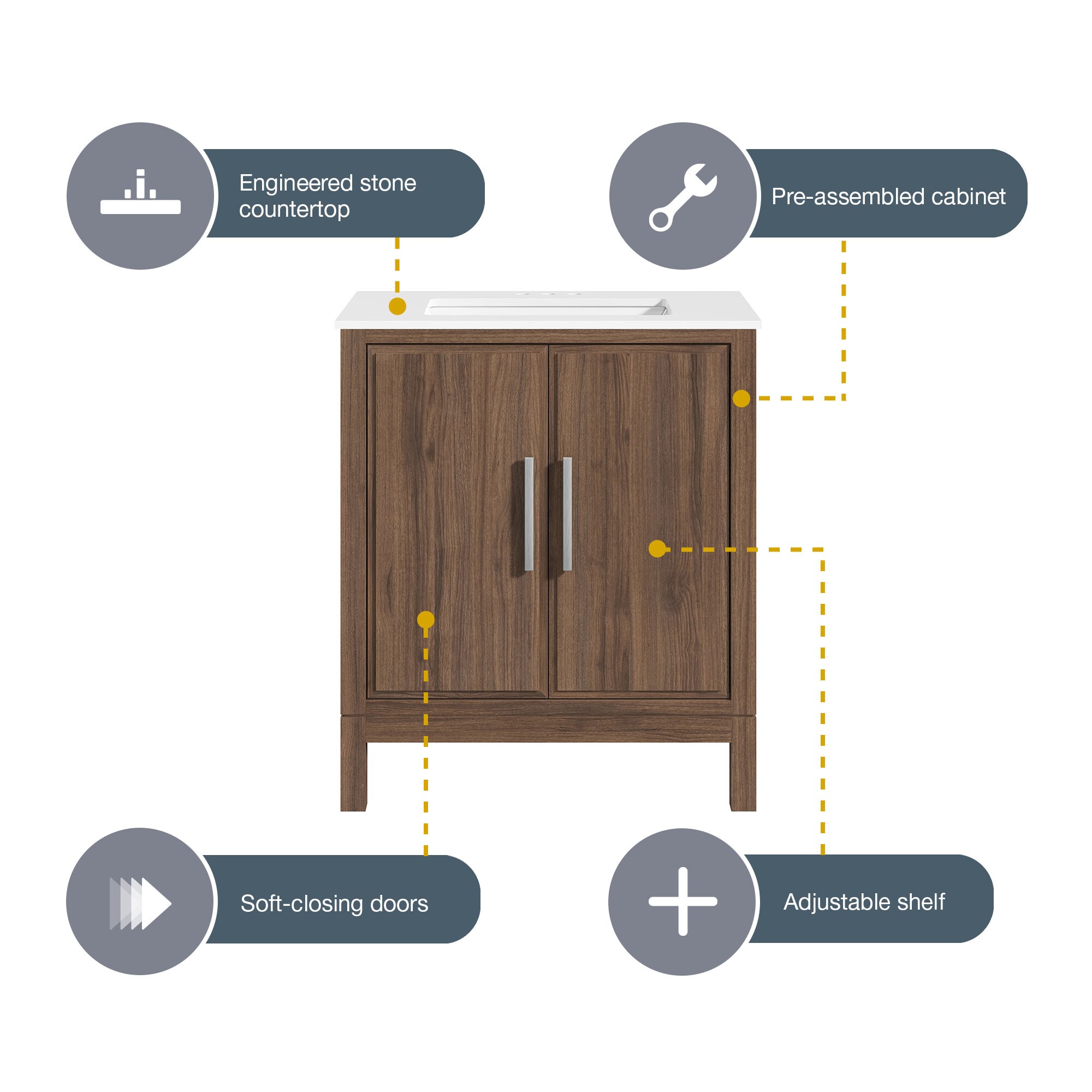 Style Selections KENDRY 30MW Bath-Vanity-Combo - View #9