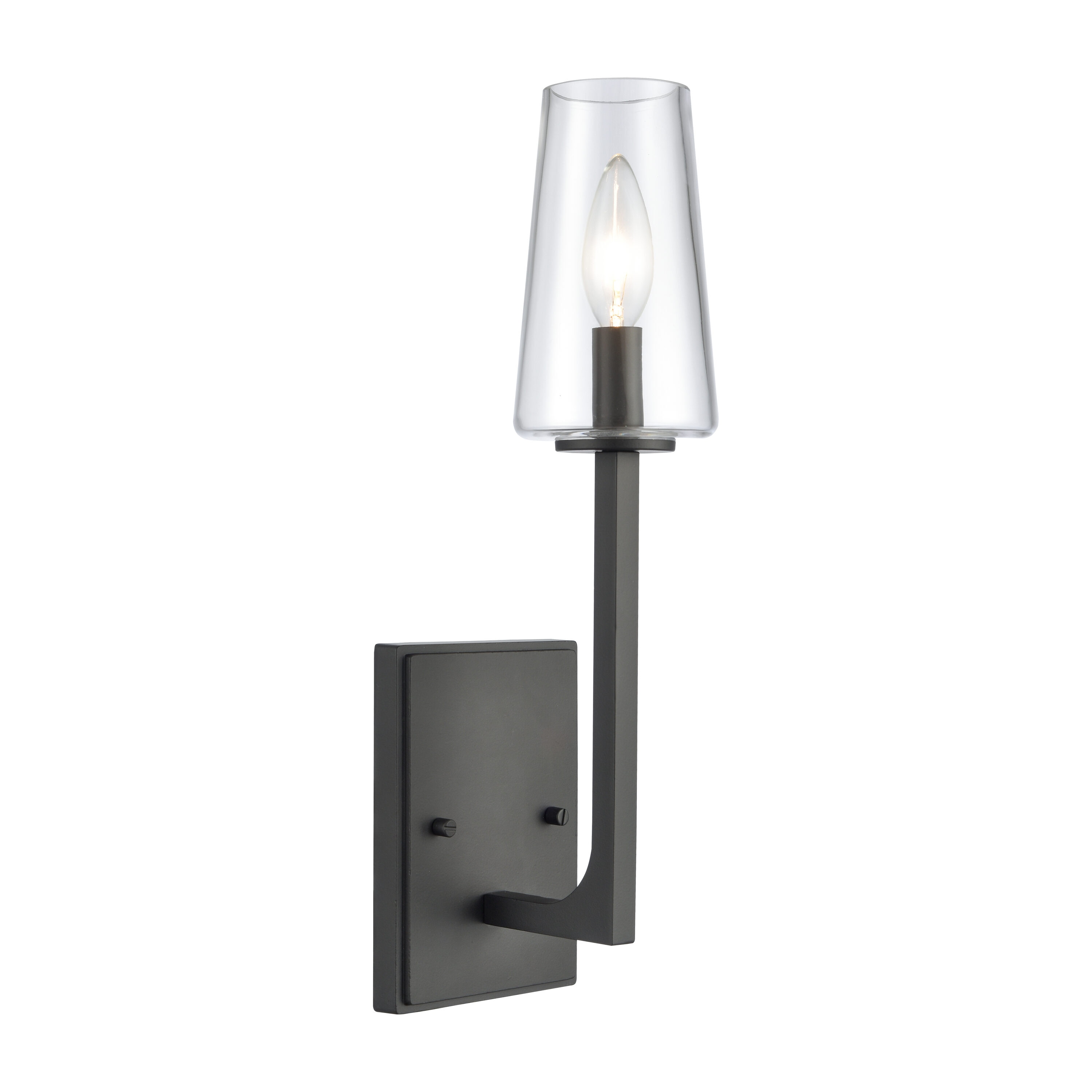 Westmore by ELK Lighting LW-2023260600631 Hyde 4.5-in W 1-Light Matte Black Transitional Wall Sconce