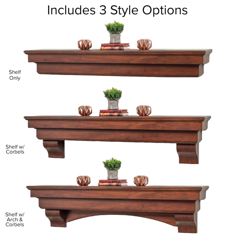 Mantels Direct SALEM-72-AC Mantel-Shelves - View #3