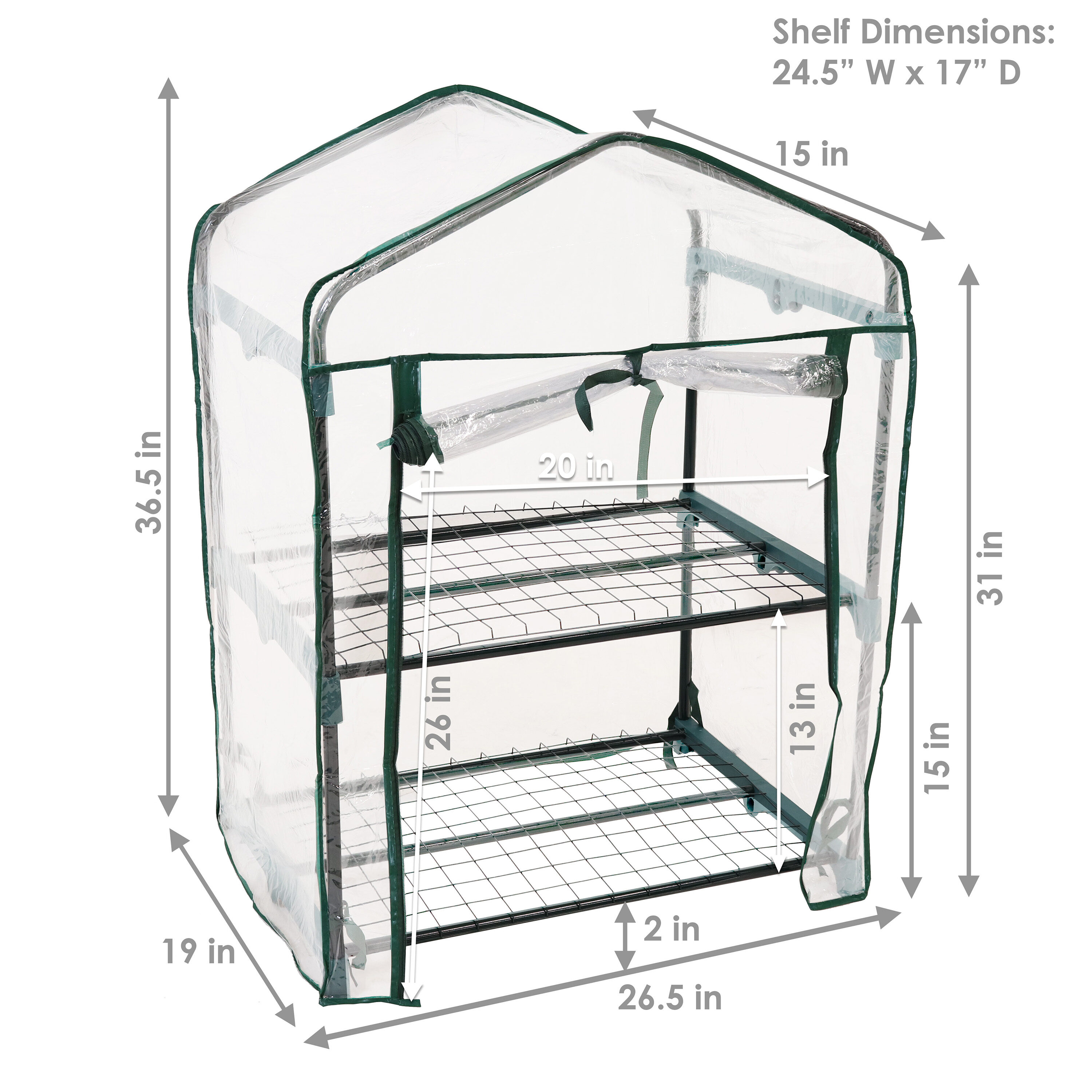 Sunnydaze Decor HGH-895 greenhouses - View #10