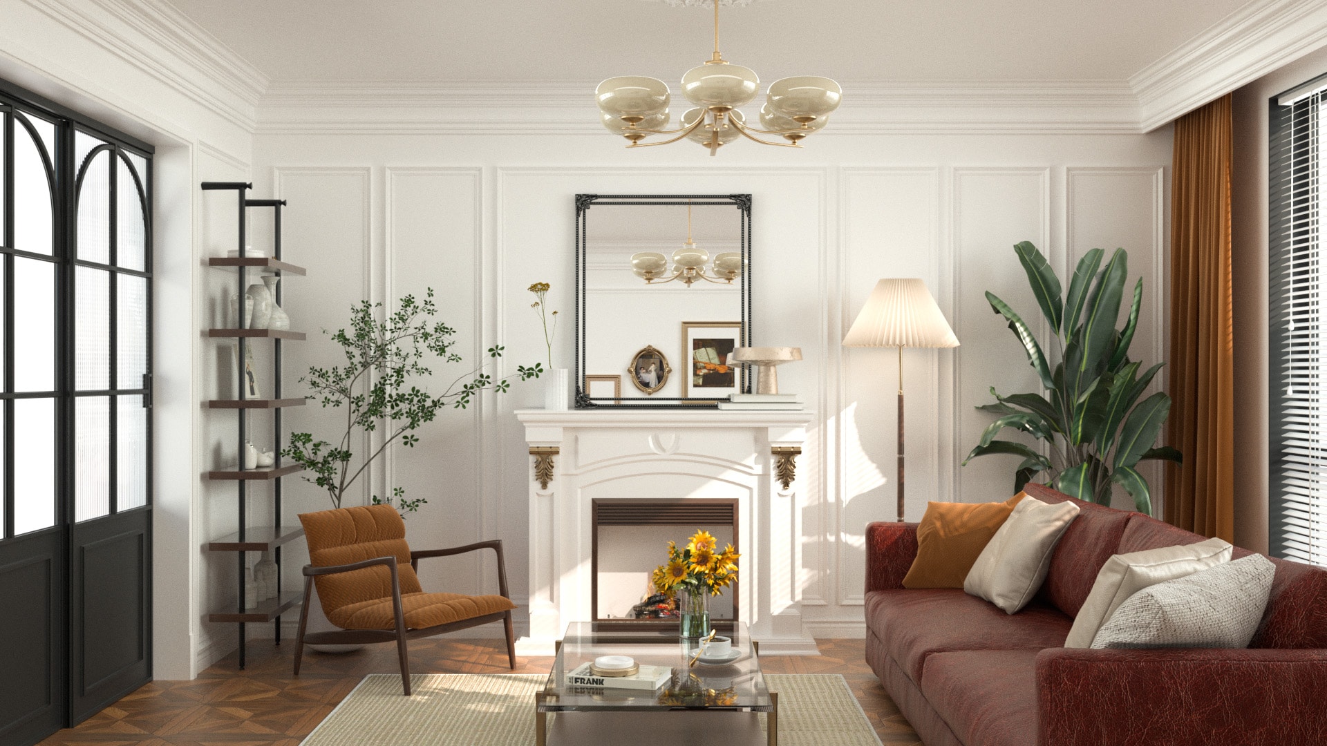 Keonjinn LW-ZSJ-FSQ-7591-BK Decor-Mirrors - View #2