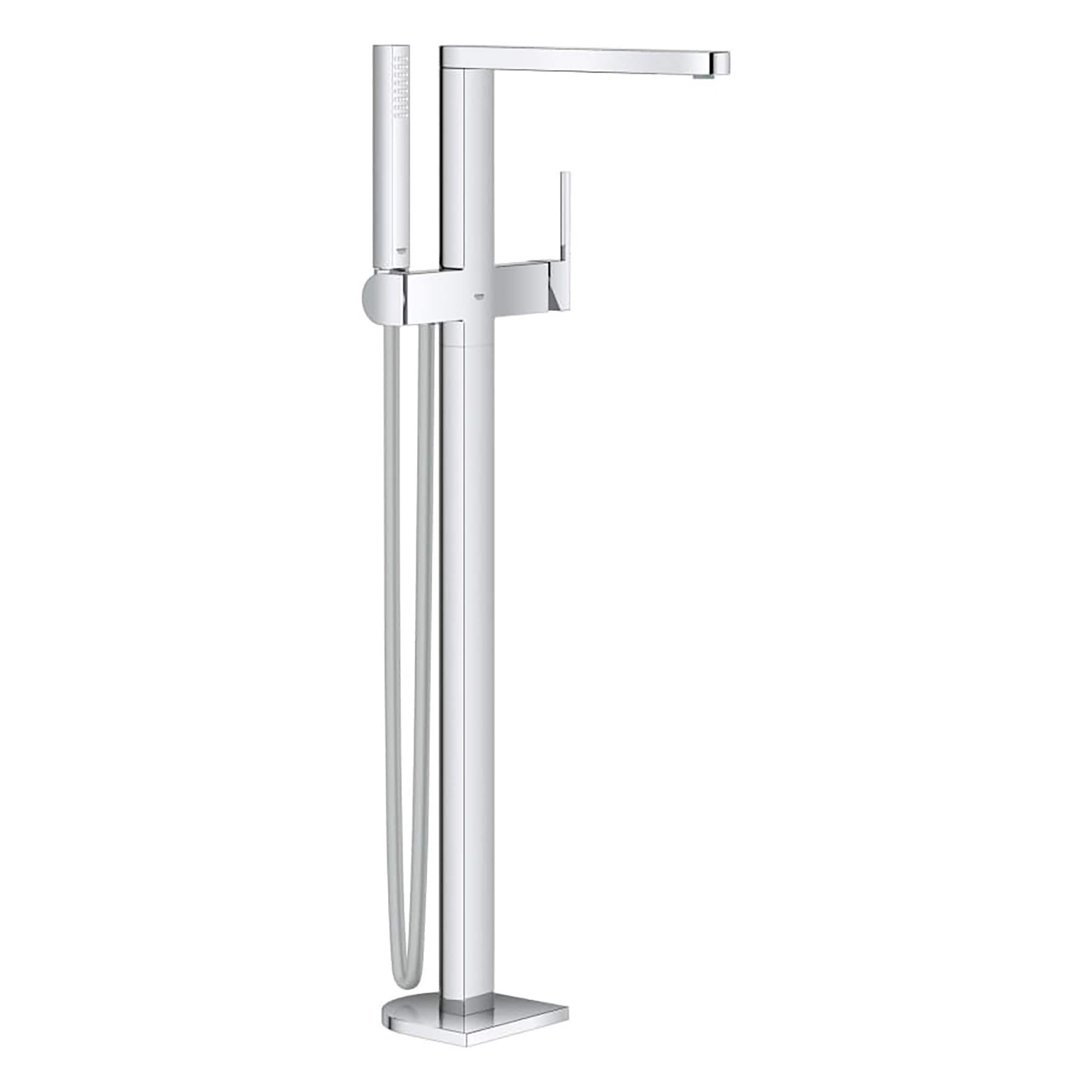 GROHE 23846003 Starlight Chrome 1-handle Freestanding High-arc Bathtub Faucet with Hand Shower