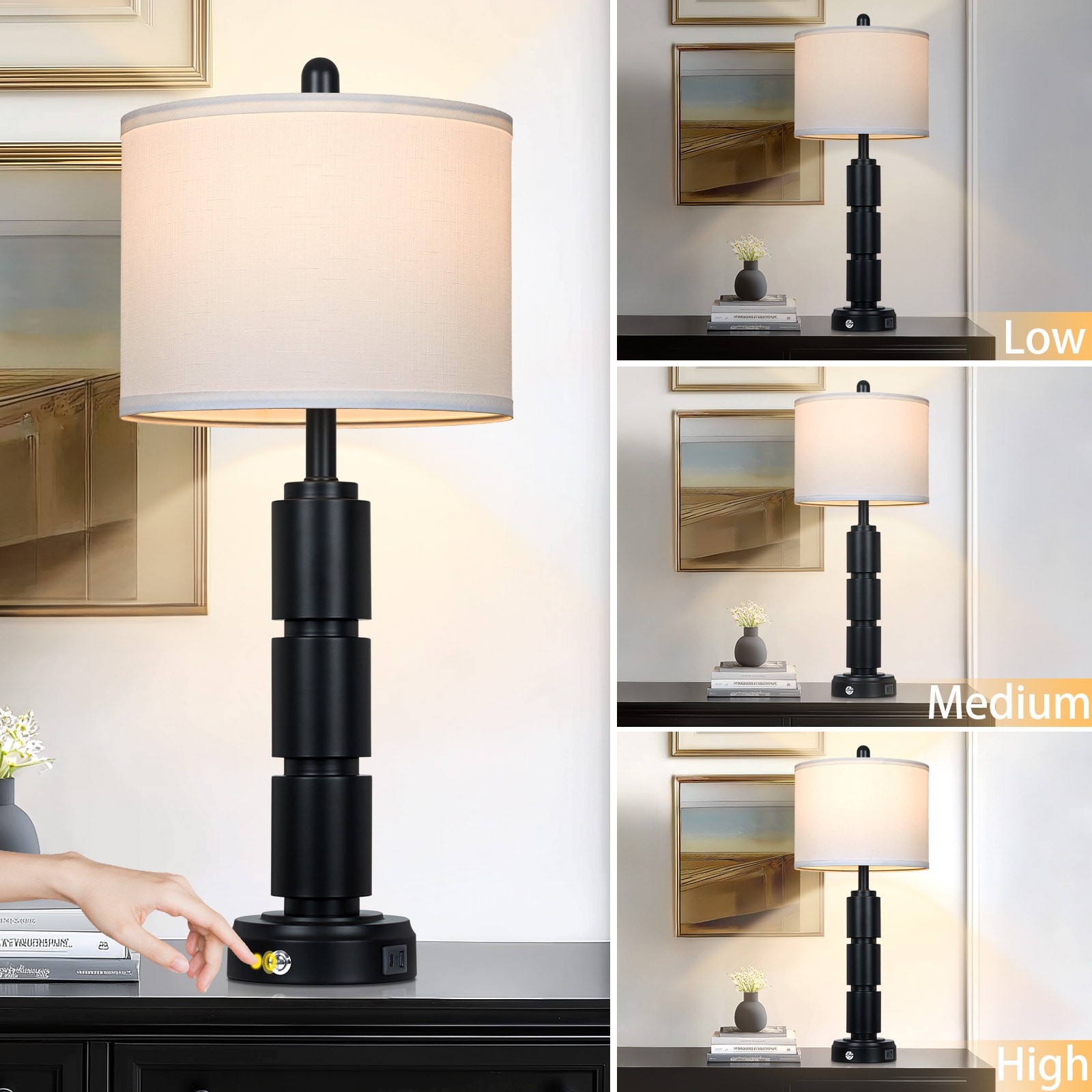 UrFurnishings TD-876 Table-Lamps - View #2