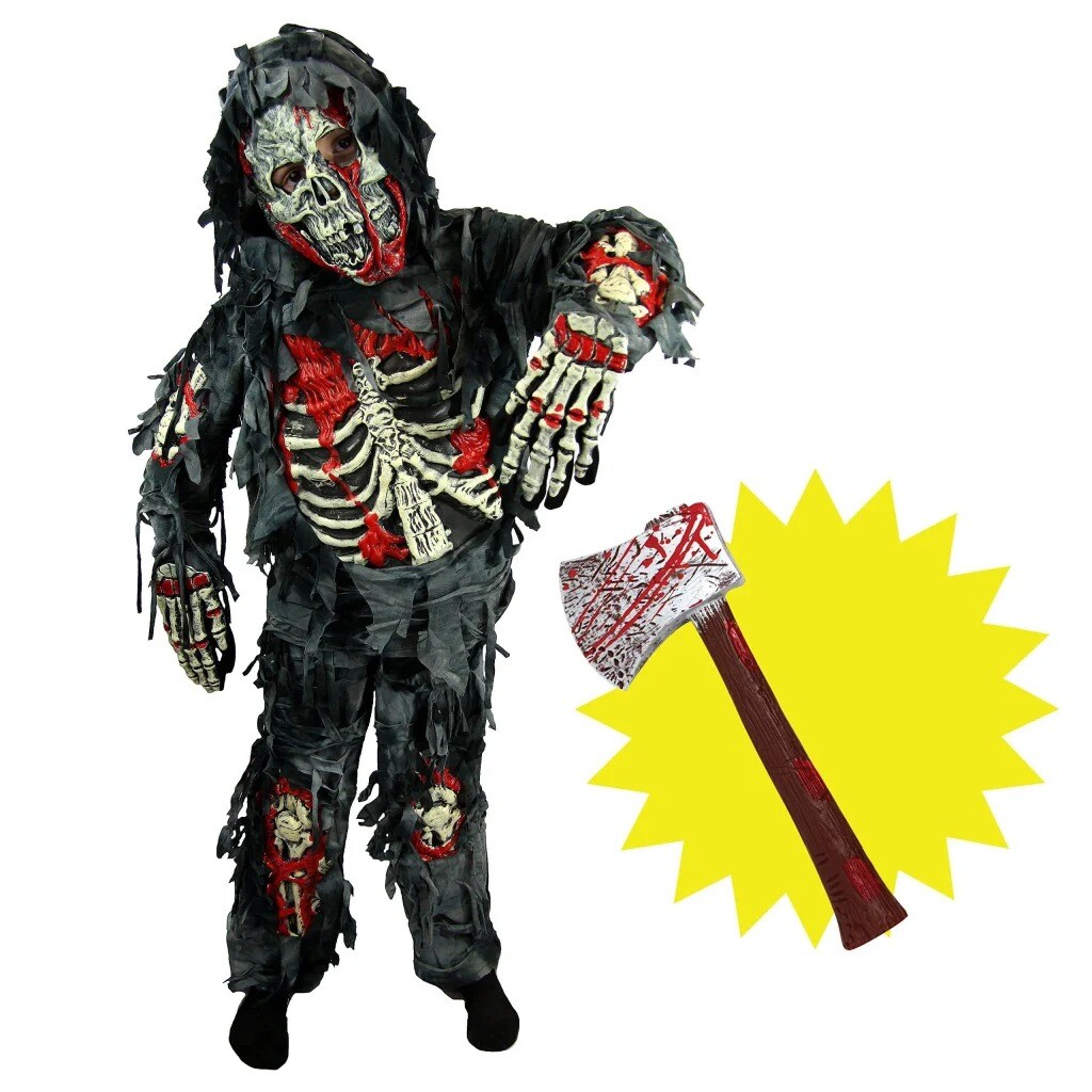 Joyfy 20002-M Boys Scary Zombie Halloween Costume