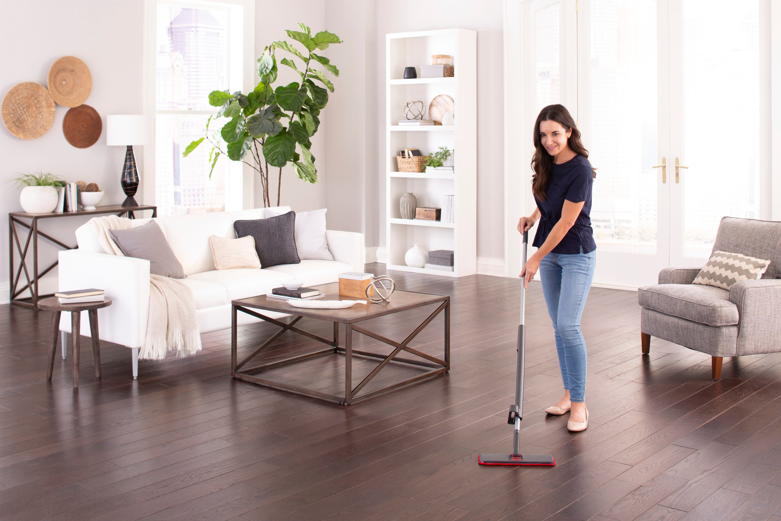 Rubbermaid® Flow™ Nylon Flat Mop - White