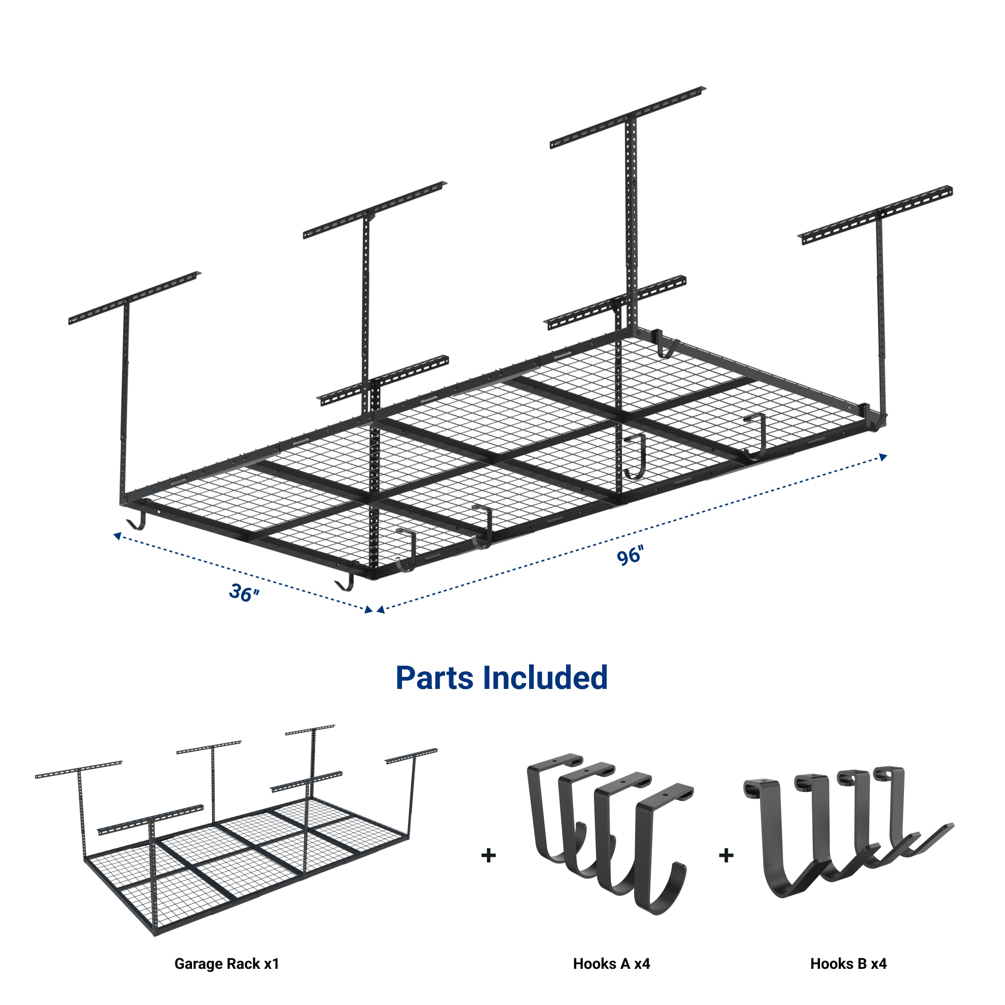 Fleximounts OHK38B-E Overhead-Garage-Storage - View #2