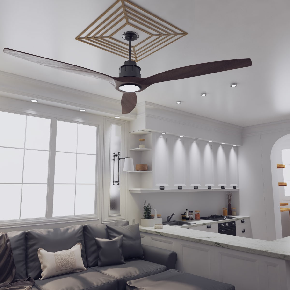 Ekena Millwork CMWP22X22X0250RAHI Ceiling-Medallions - View #8