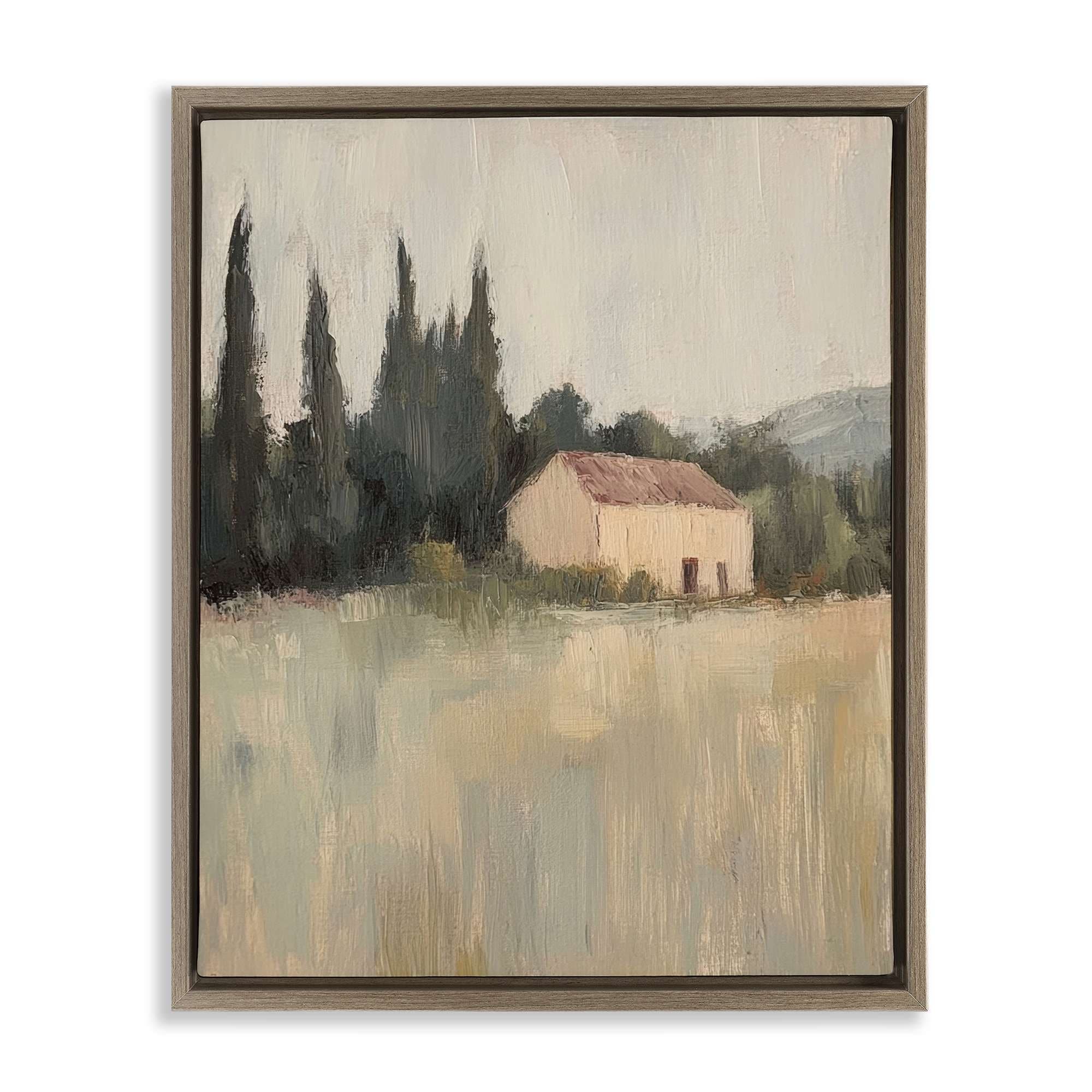 Stupell Industries BT-828-FFE-24X30 Blended Nature Landscape Brown Framed Floater Canvas Wall Art By Petal Prints Design 25 x 31