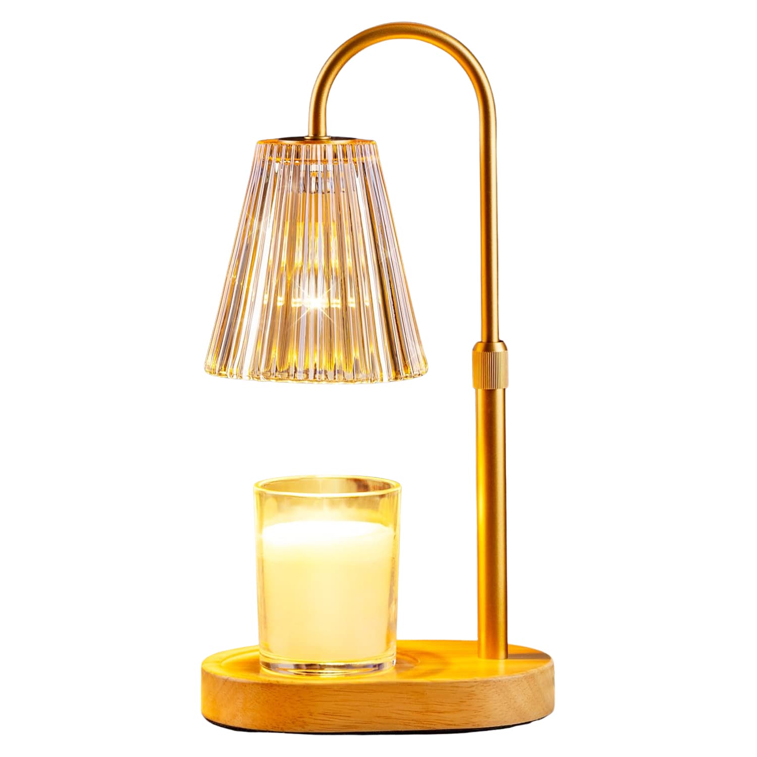 Etokfoks Adjustable Height Electric Candle Wax Warmer Lamp with Dimmer ...